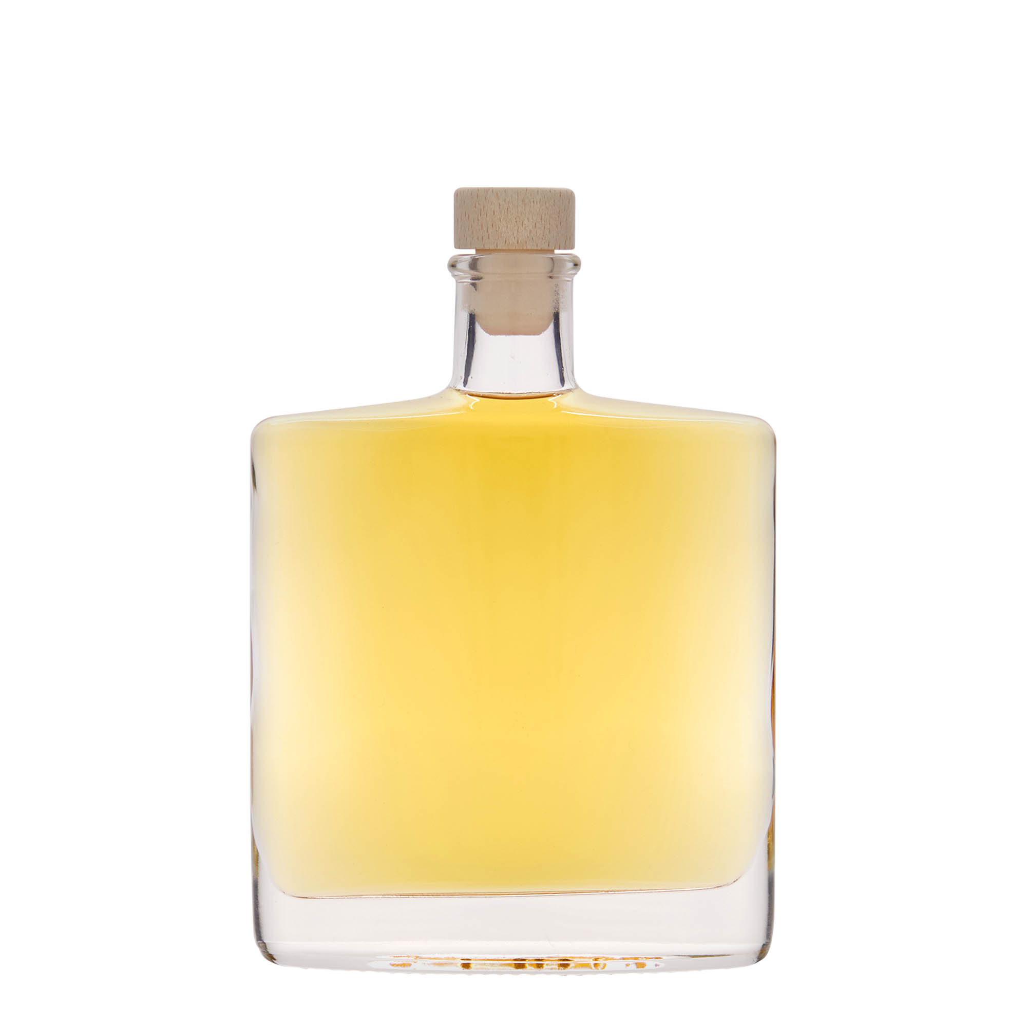 350 ml glass bottle ‘Zorbas’, oval, opening: cork
