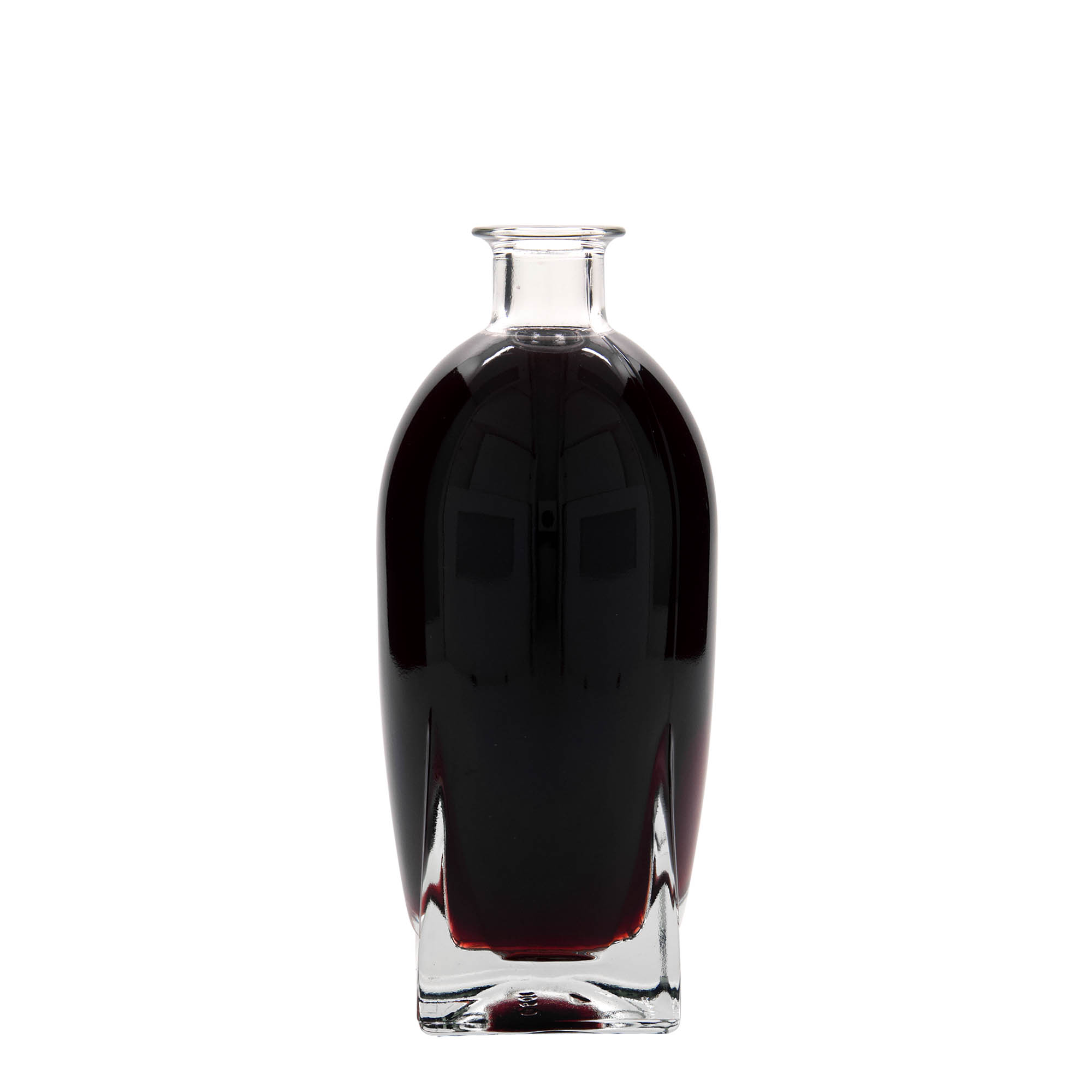 500 ml glass bottle 'Zino', square, opening: cork 500 ml glass bottle 'Zino', square, opening: cork