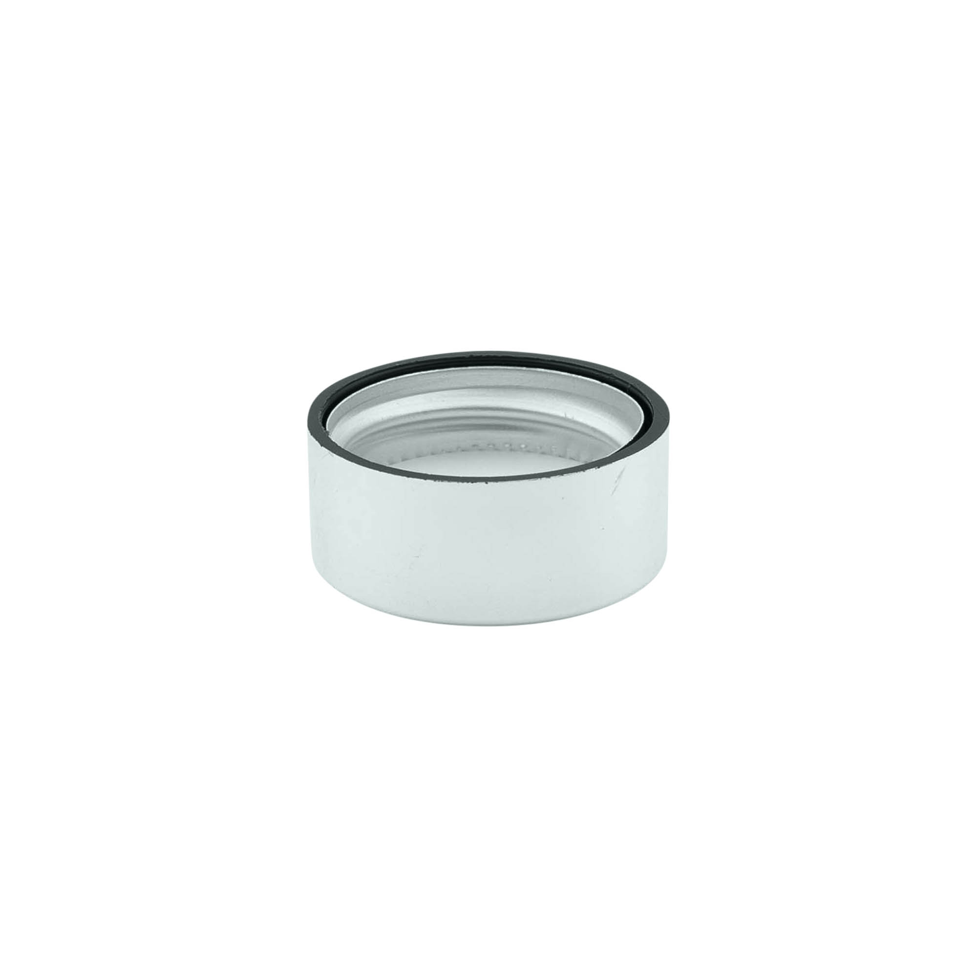 Screw cap, ABS plastic, silver, for opening: GPI 28/400 Screw cap, ABS plastic, silver, for opening: GPI 28/400