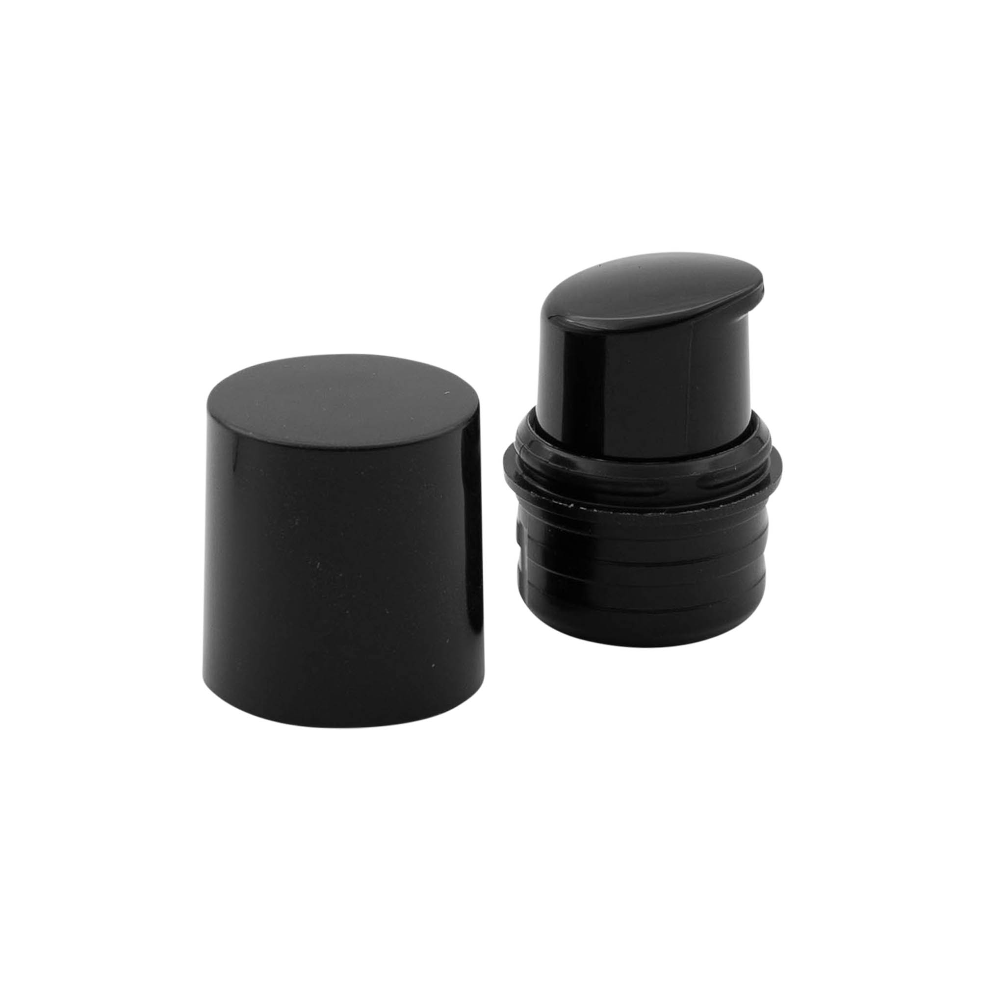 Airless Dispenser Pump Head 'Nano', PP Plastic, black