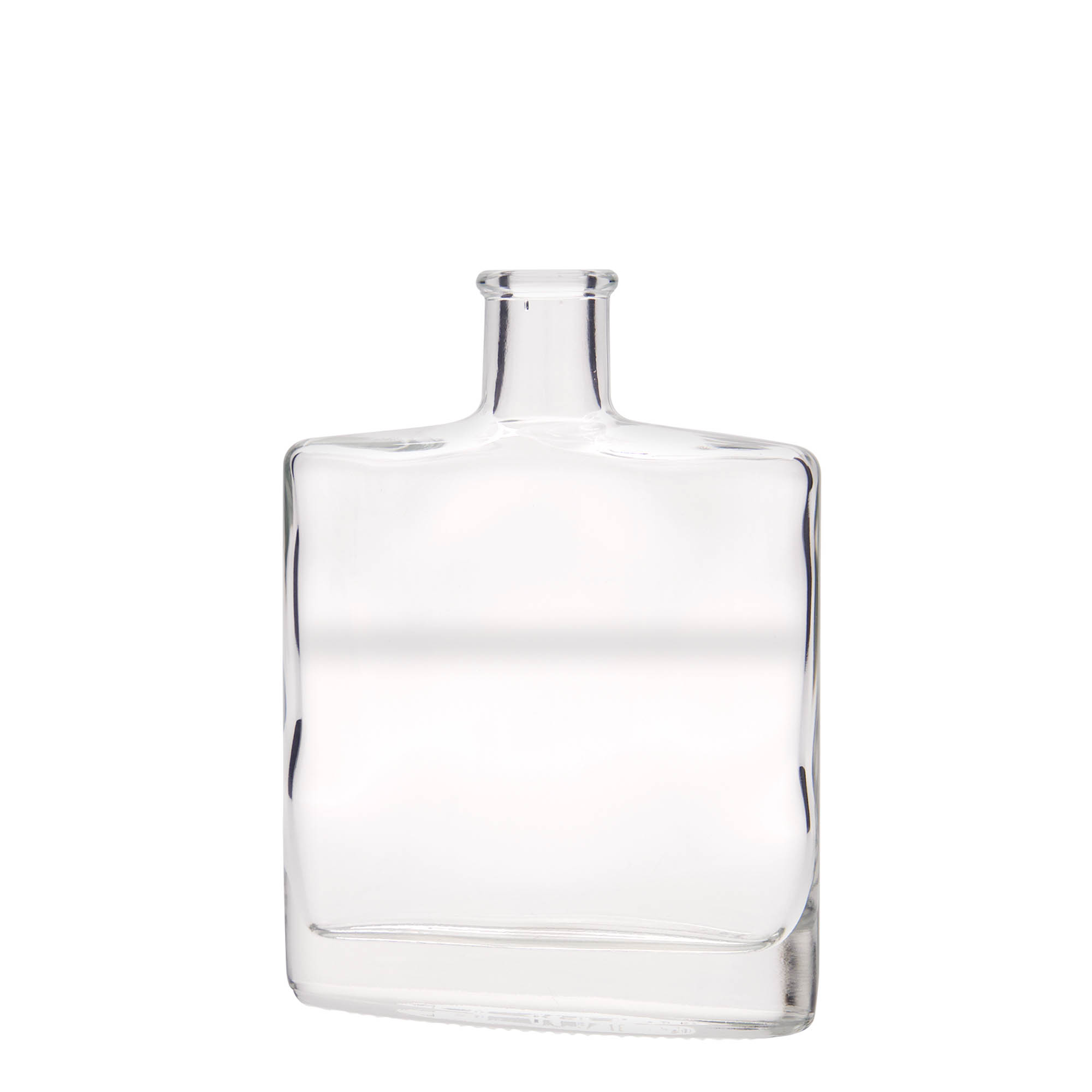 350 ml glass bottle 'Zorbas', oval, opening: cork