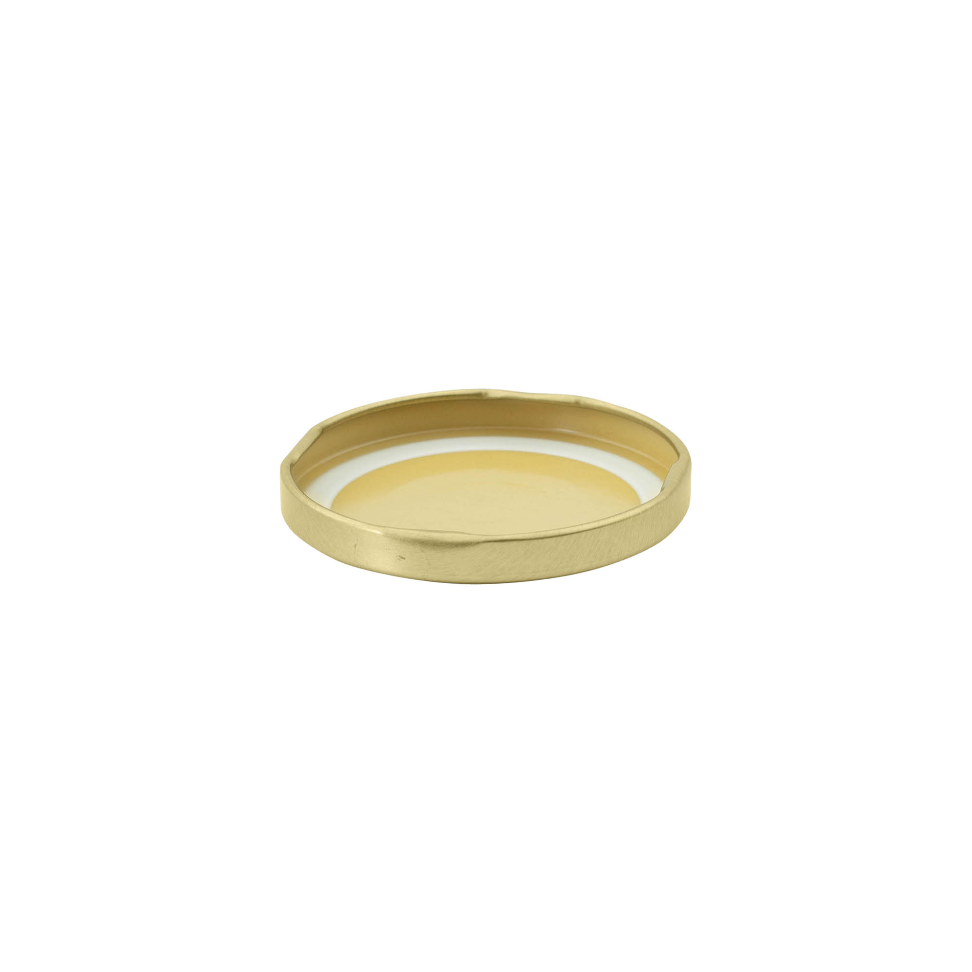 Twist-off lid, tinplate, gold, for opening: TO 63 Twist-off lid, tinplate, gold, for opening: TO 63