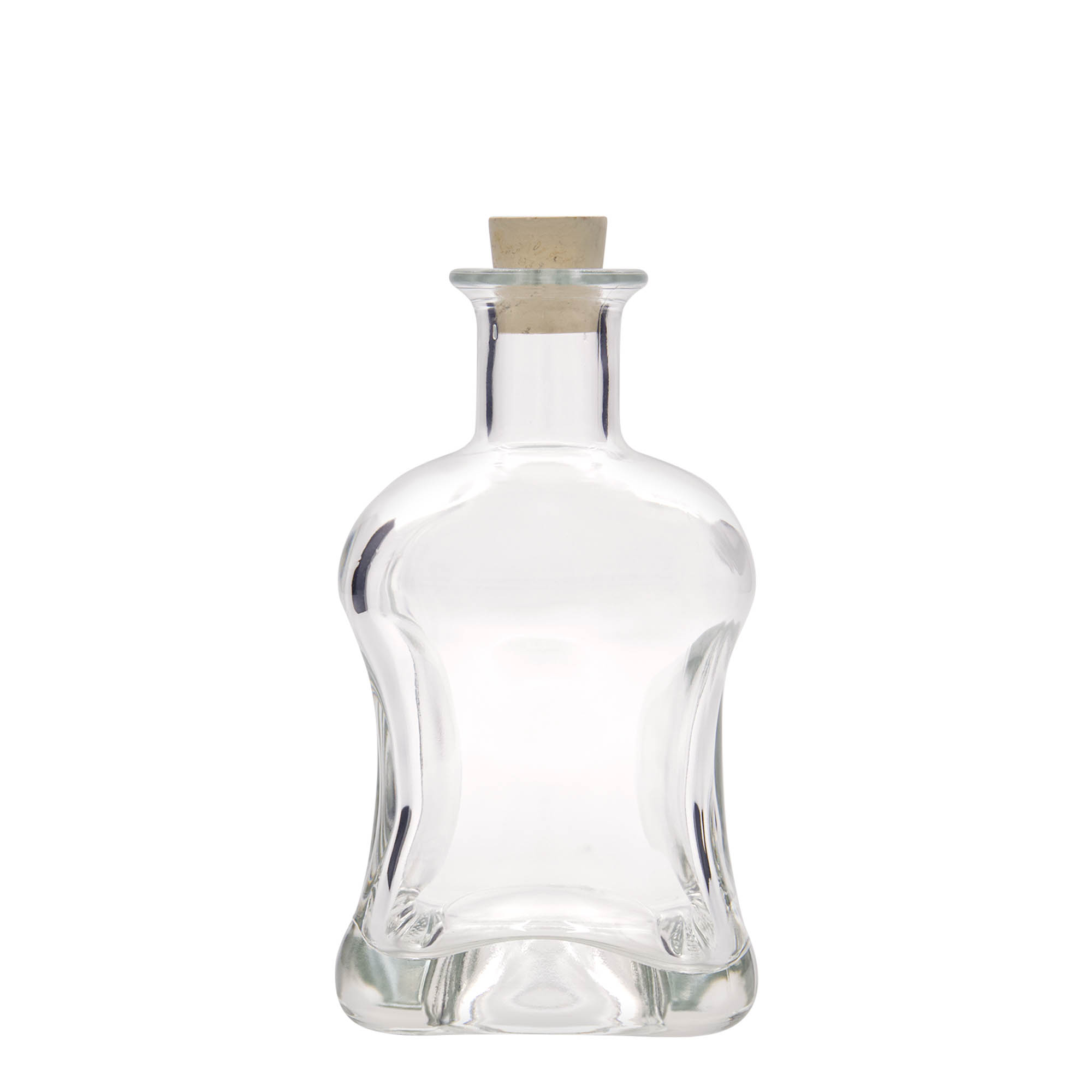 500 ml glass bottle 'Dublin', square, opening: cork