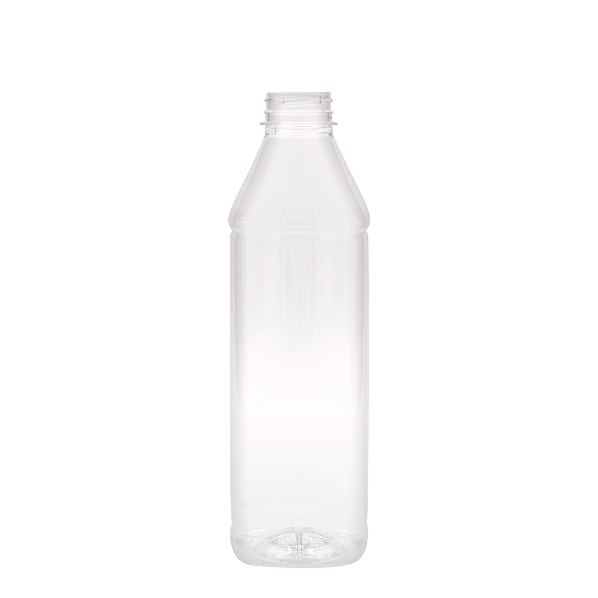 1,000 ml PET bottle ‘Milk and Juice Carré’, square, plastic, closure: 38 mm 1,000 ml PET bottle ‘Milk and Juice Carré’, square, plastic, closure: 38 mm