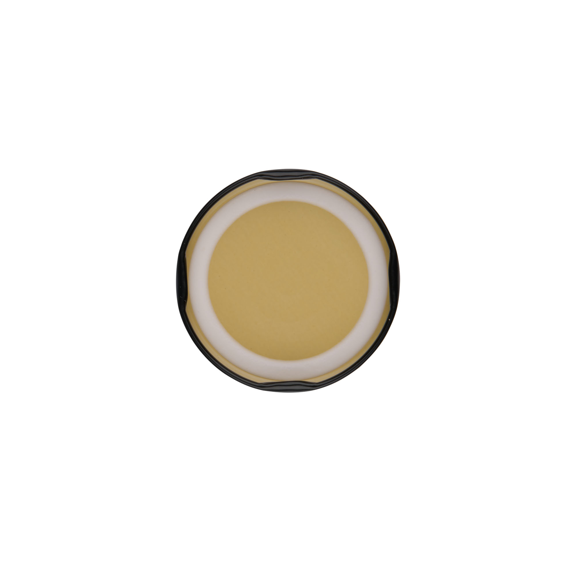 Twist off lid, tinplate, black, for opening: TO 58