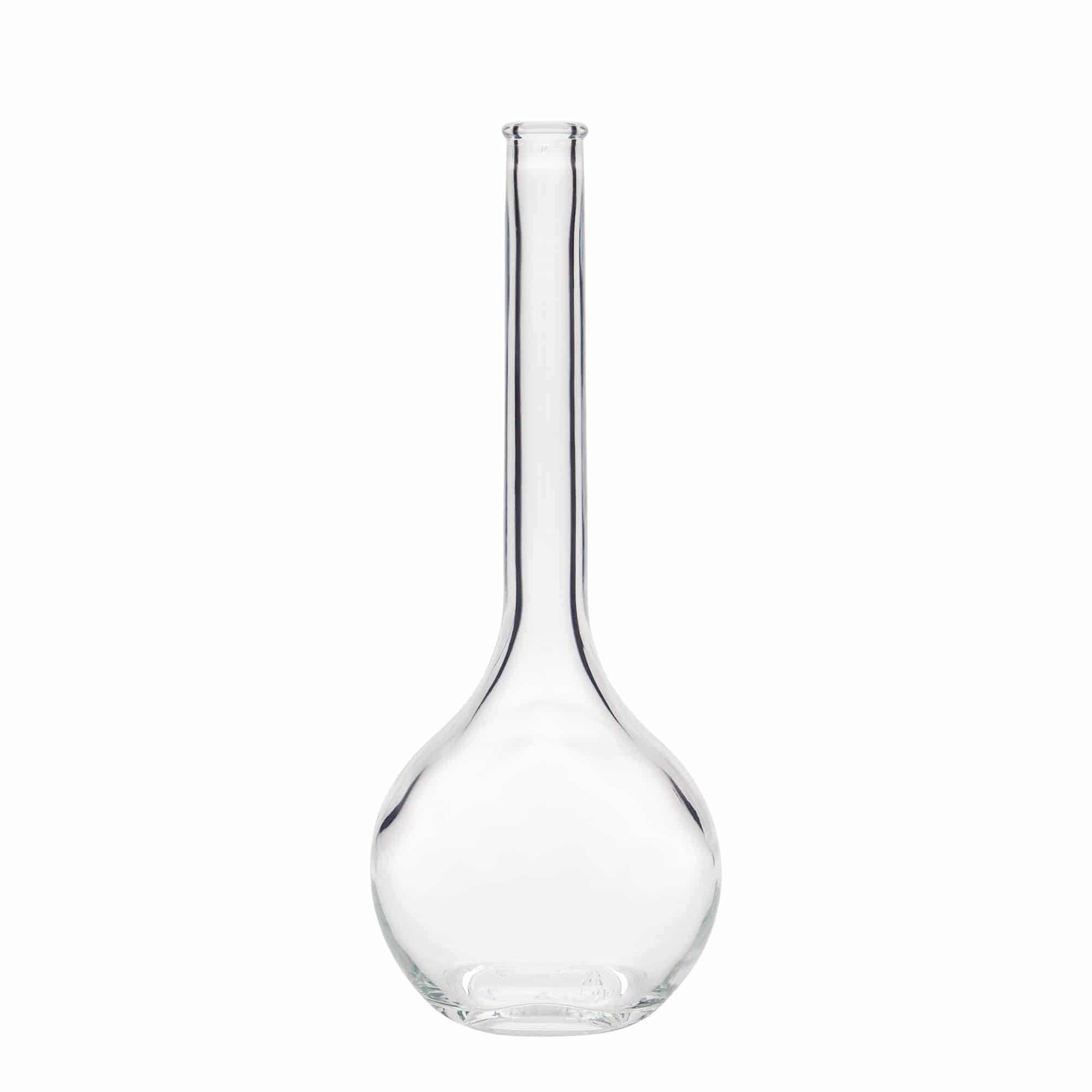 500 ml glass bottle ‘Contessa’, oval, opening: cork