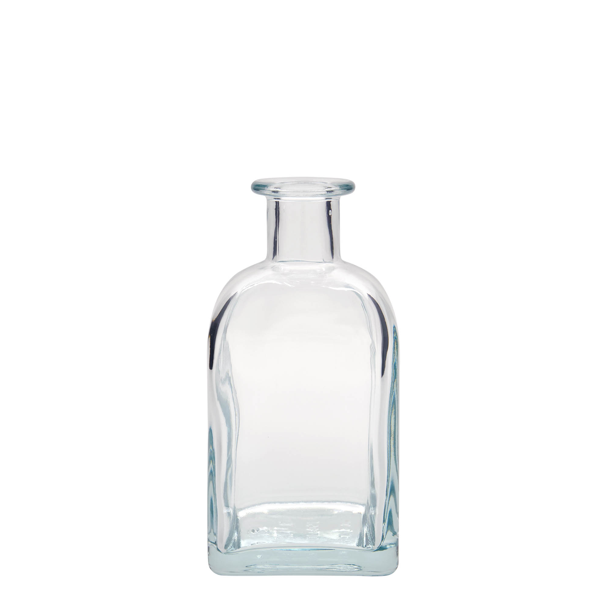 350 ml glass bottle Apotheker Carré, square, opening: cork 350 ml glass bottle Apotheker Carré, square, opening: cork