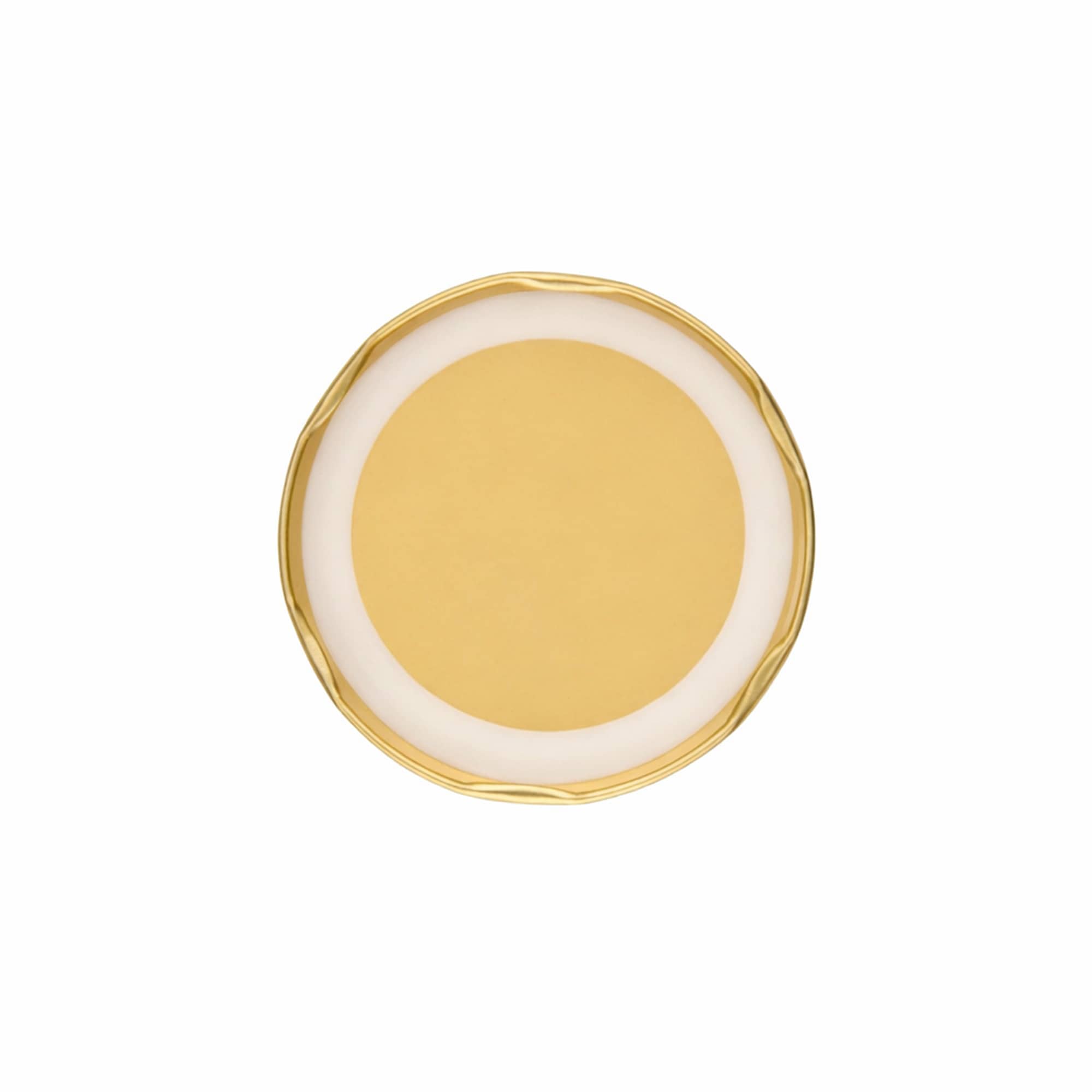 Twist-off lid, tinplate, sterilizable, gold, for opening: TO 82