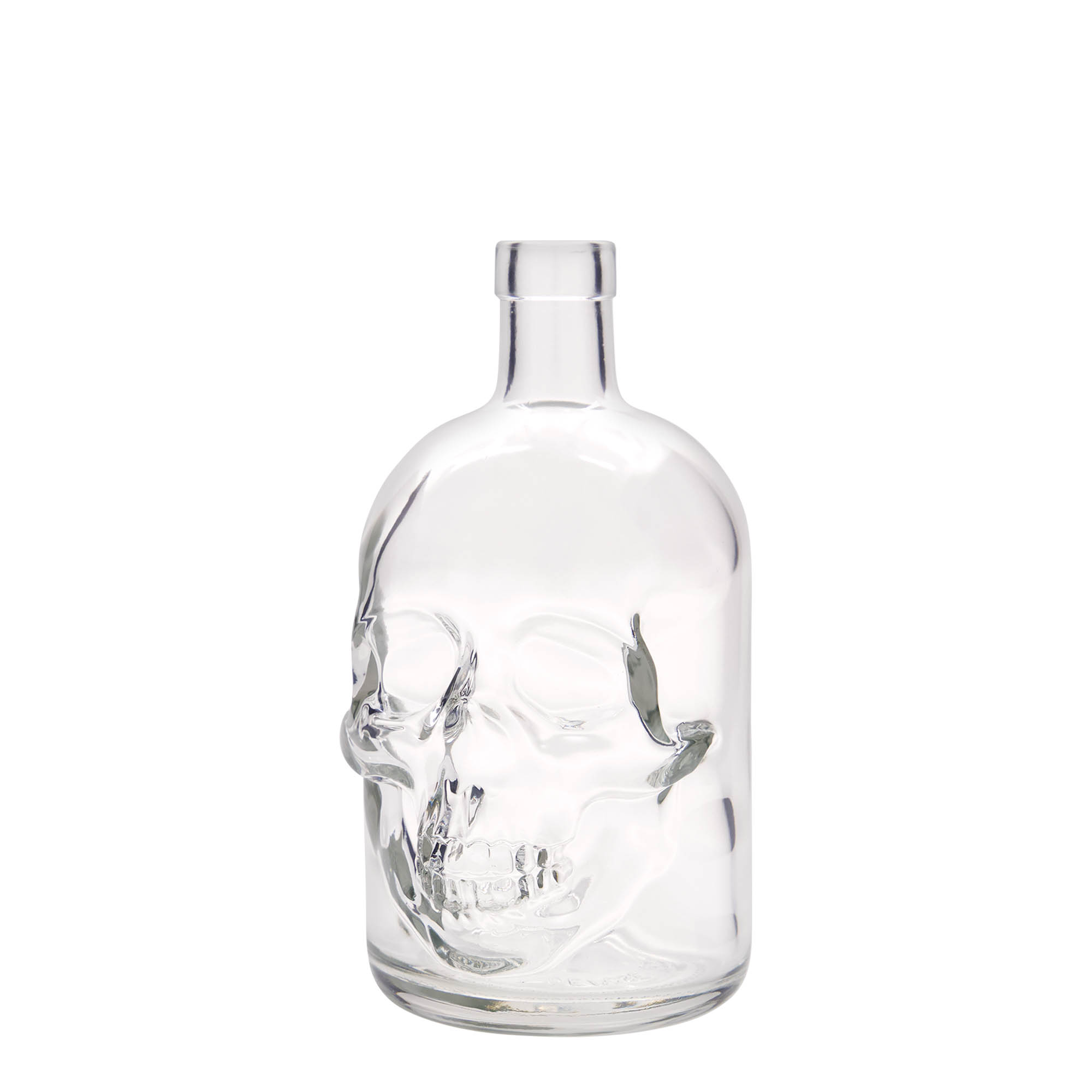 700 ml glass bottle 'Skull', opening: cork 700 ml glass bottle 'Skull', opening: cork
