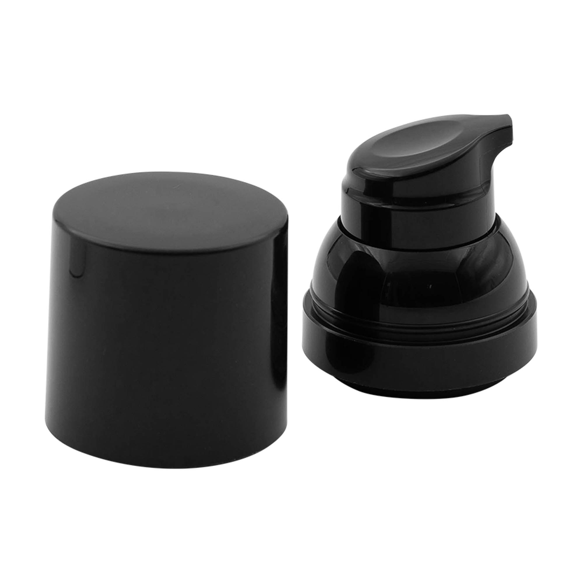 Airless Dispenser Pump Head 'Mezzo', PP Plastic, Black