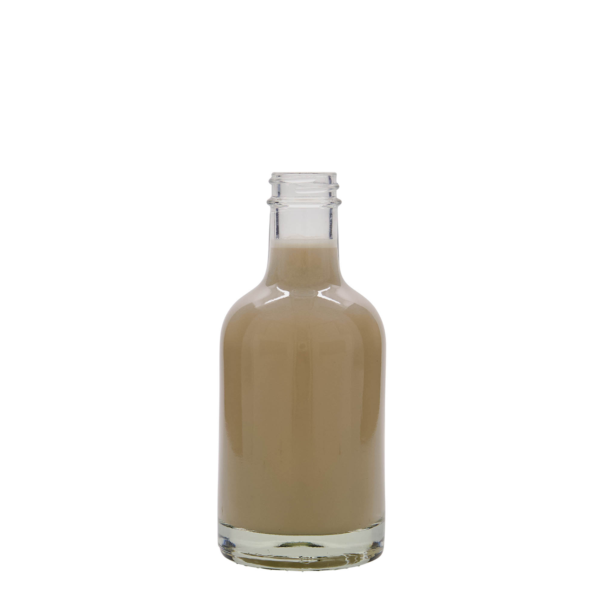 200 ml glass bottle 'First Class', opening: GPI 28 200 ml glass bottle 'First Class', opening: GPI 28