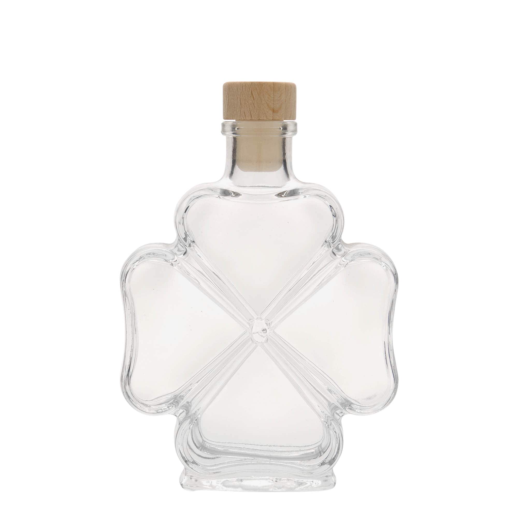 200 ml glass bottle ‘Cloverleaf’, opening: cork