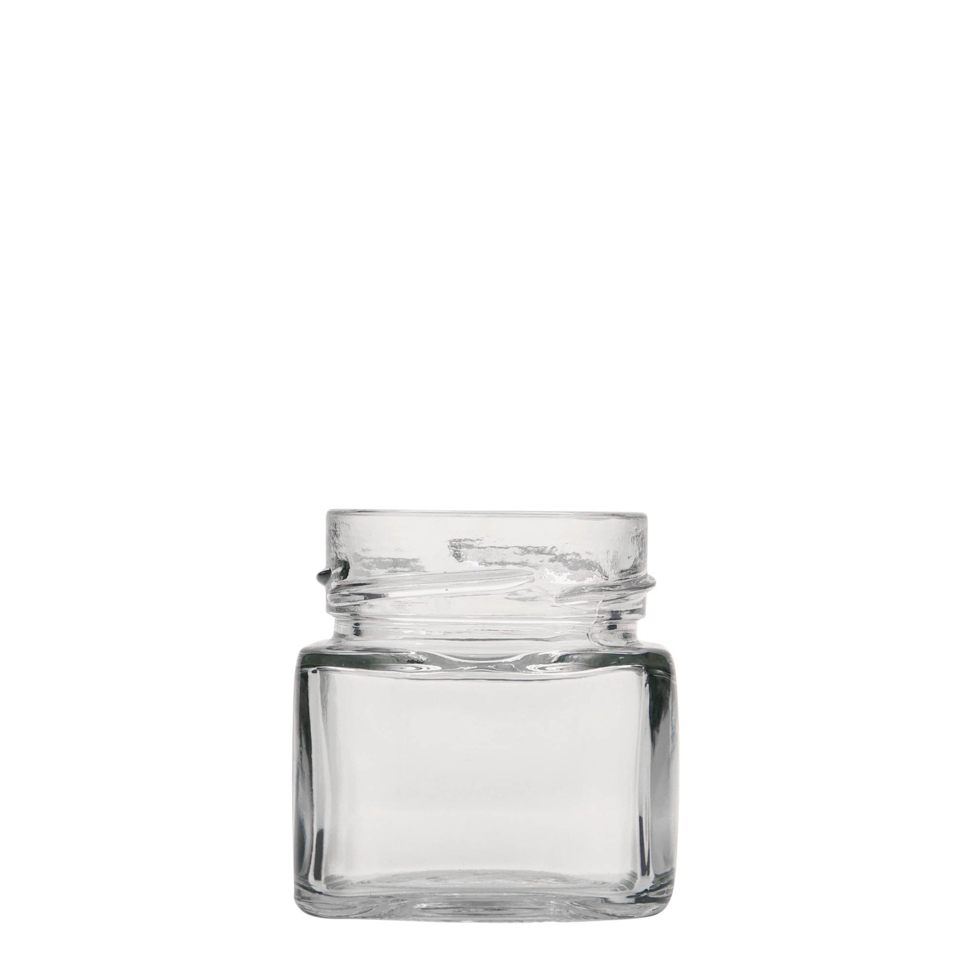 106 ml square glass 'Ikarus', opening: Deep-Twist-Off (DTO 58)