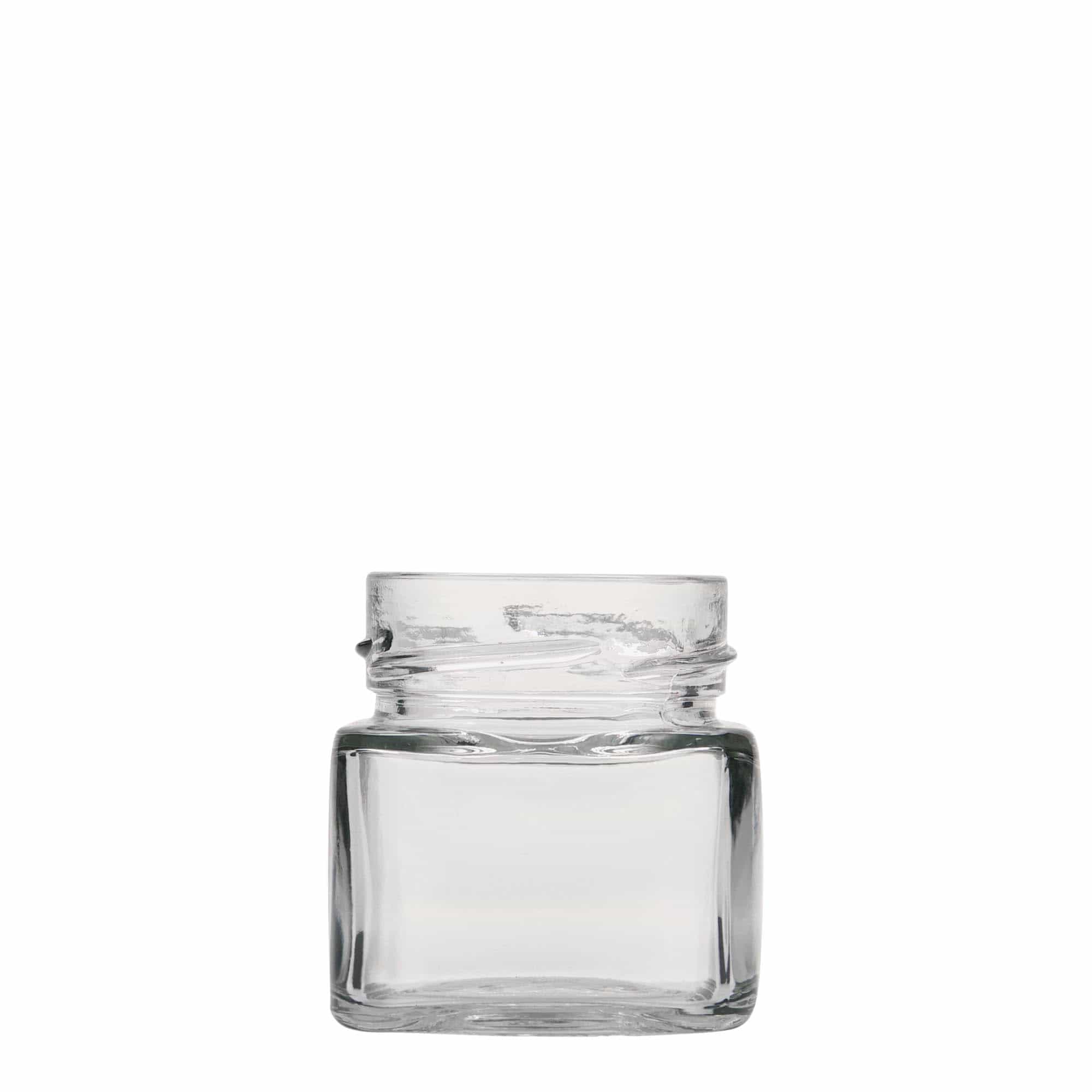 106 ml square glass ‘Ikarus’, opening: Deep-Twist-off (DTO 58)
