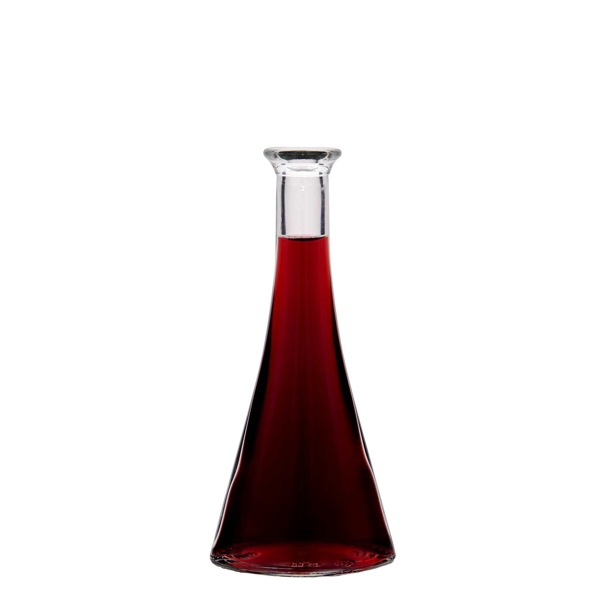100 ml glass bottle 'Veronica', half-round, opening: cork 100 ml glass bottle 'Veronica', half-round, opening: cork