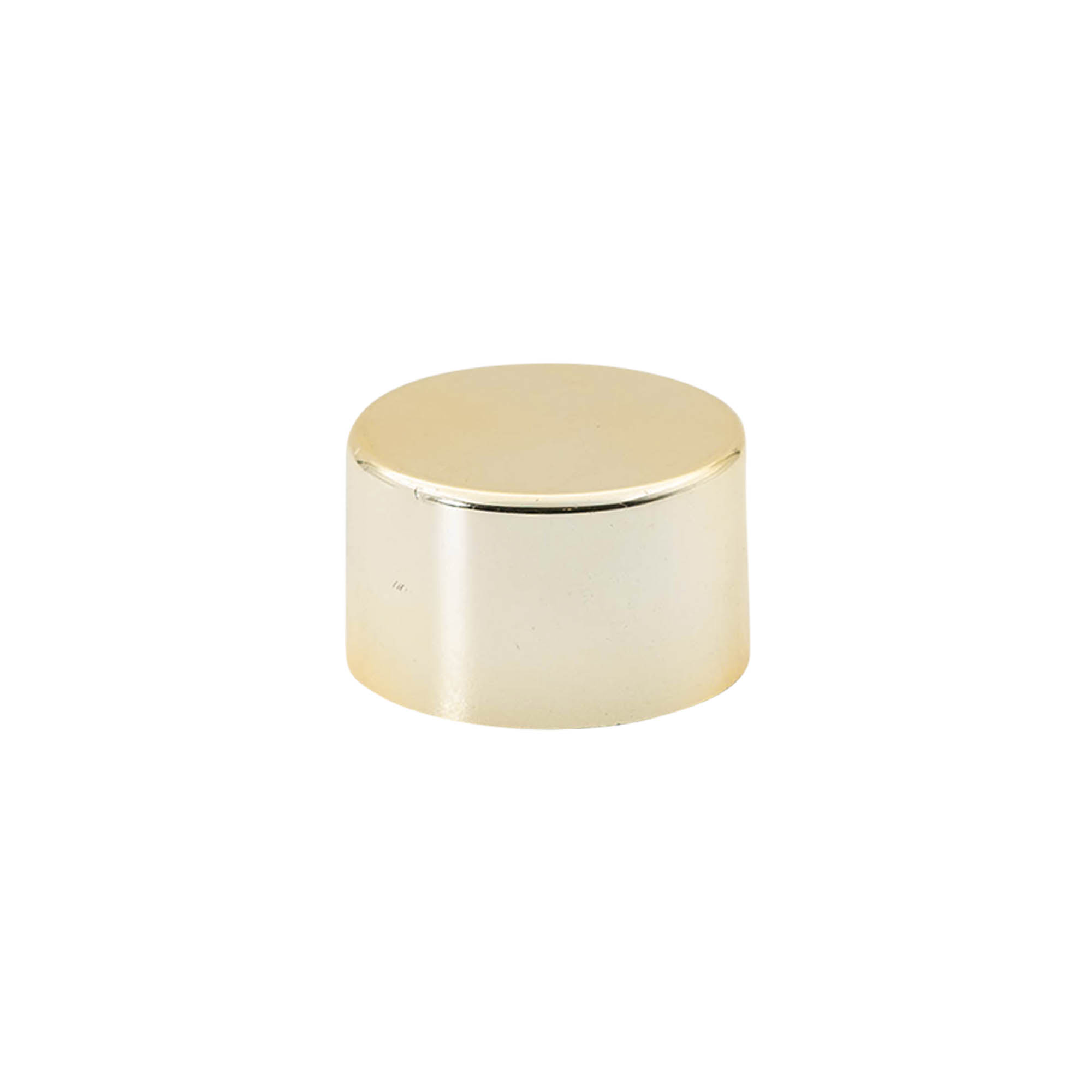 Screw cap, metal-plastic, gold, for opening: PP 28