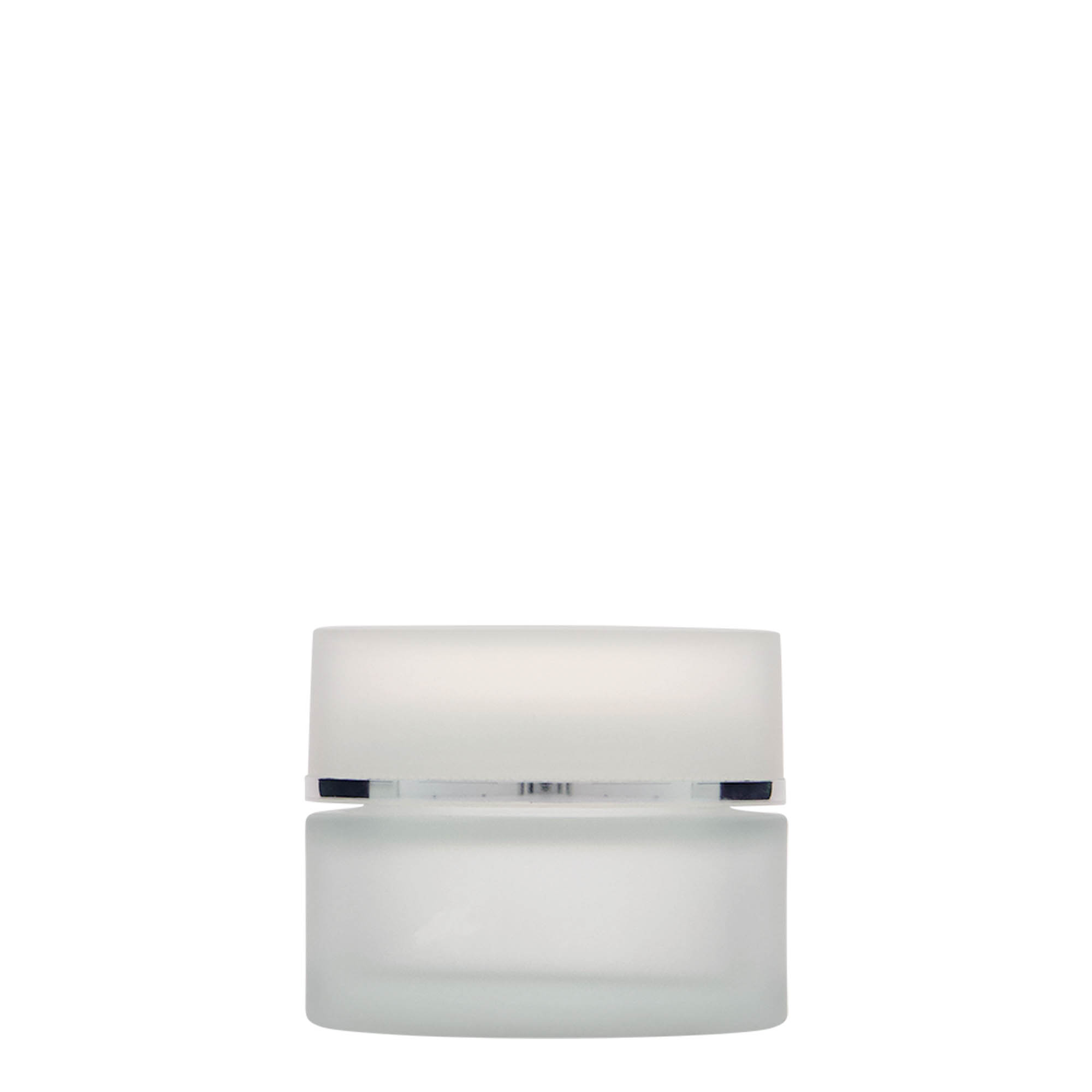 50 ml jar 'Platinum Edition', glass, frosted, opening: screw cap