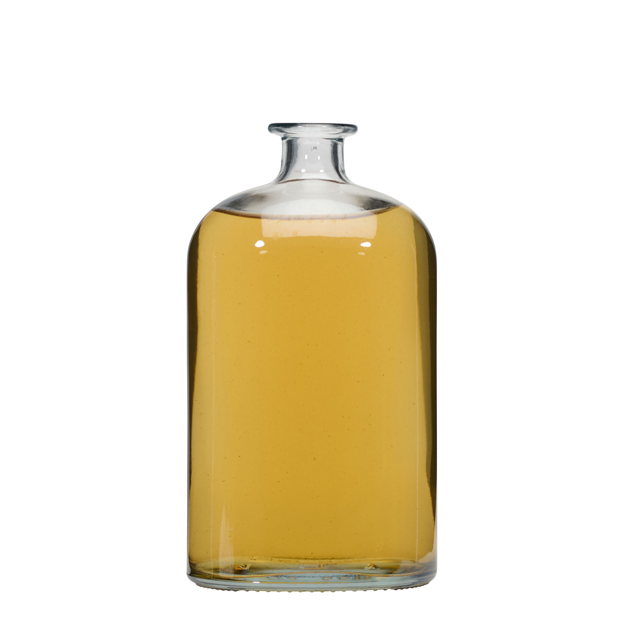 1,000 ml glass bottle 'Dundee', oval, opening: cork 1,000 ml glass bottle 'Dundee', oval, opening: cork