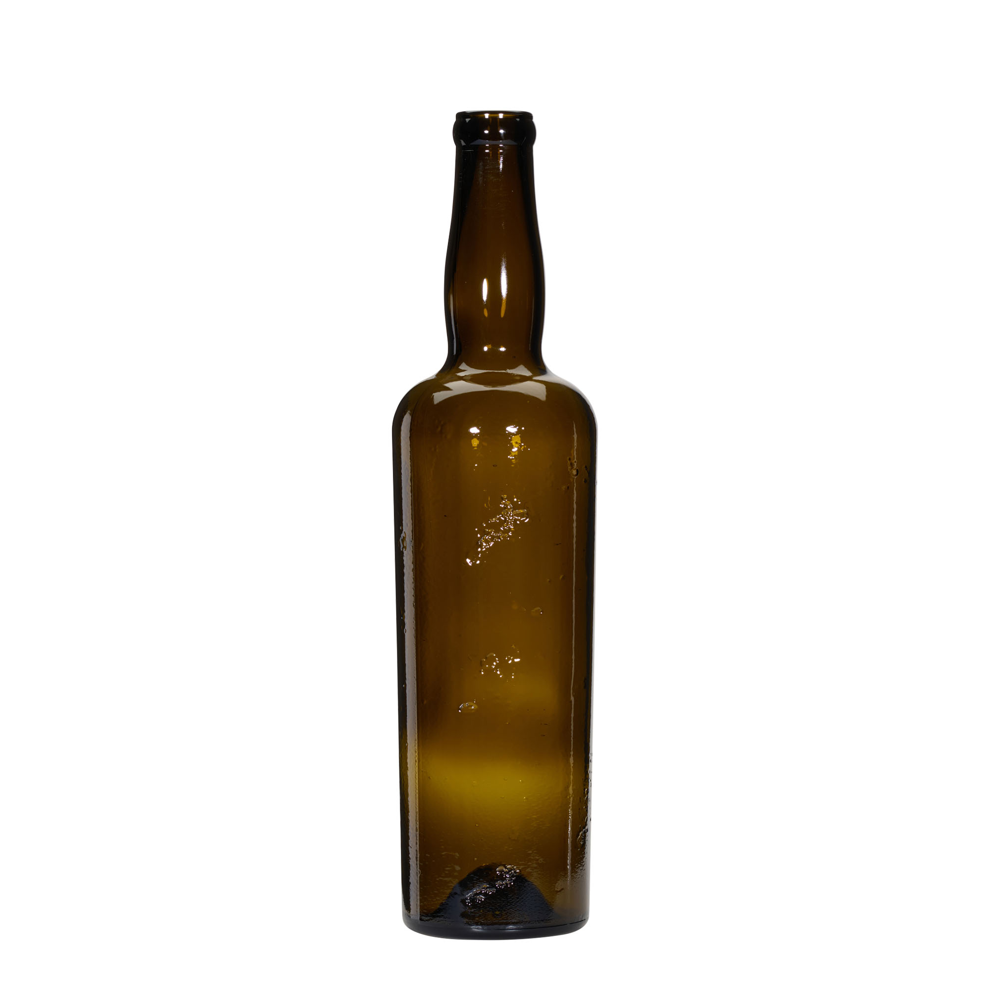 750 ml Wildly Crafted glass bottle 'Siroco', brown, mouth: cork