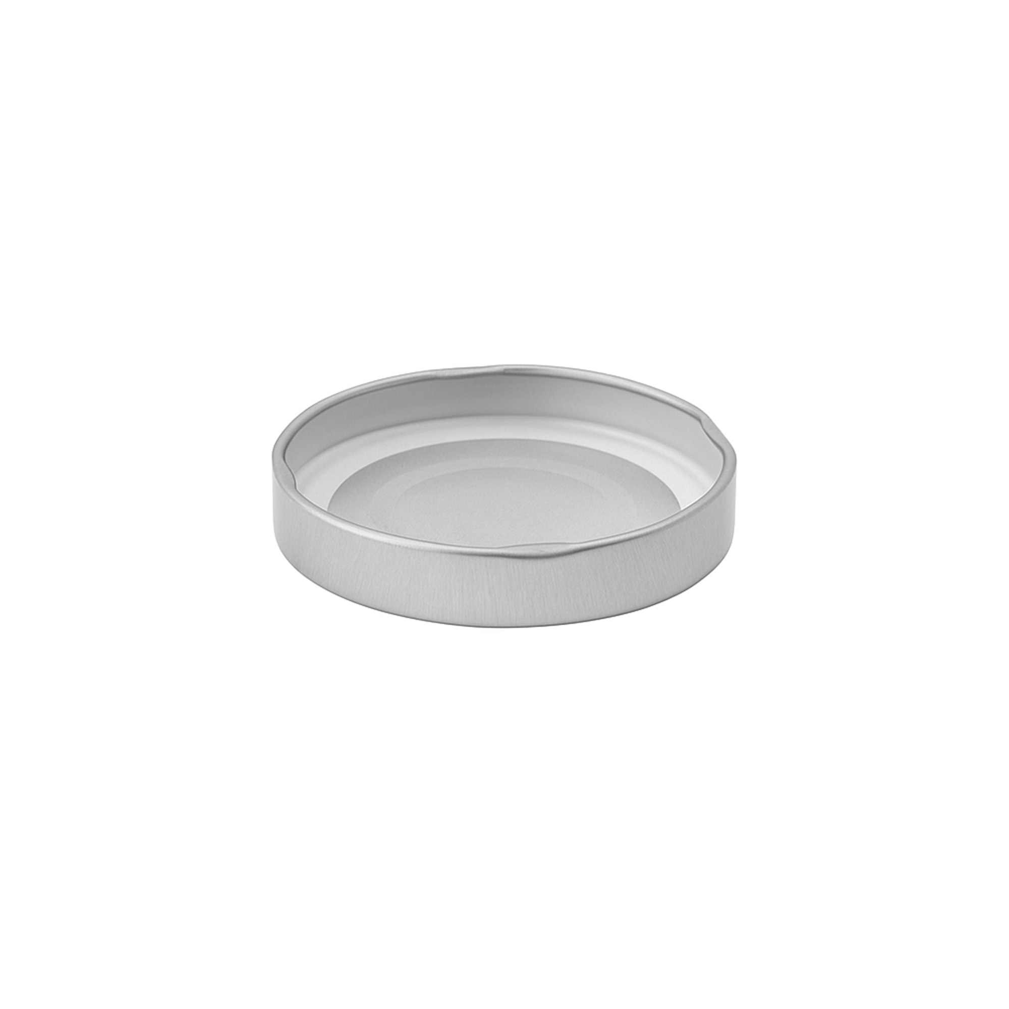 Deep twist off lid, tinplate, silver, for opening: Deep-TO 66