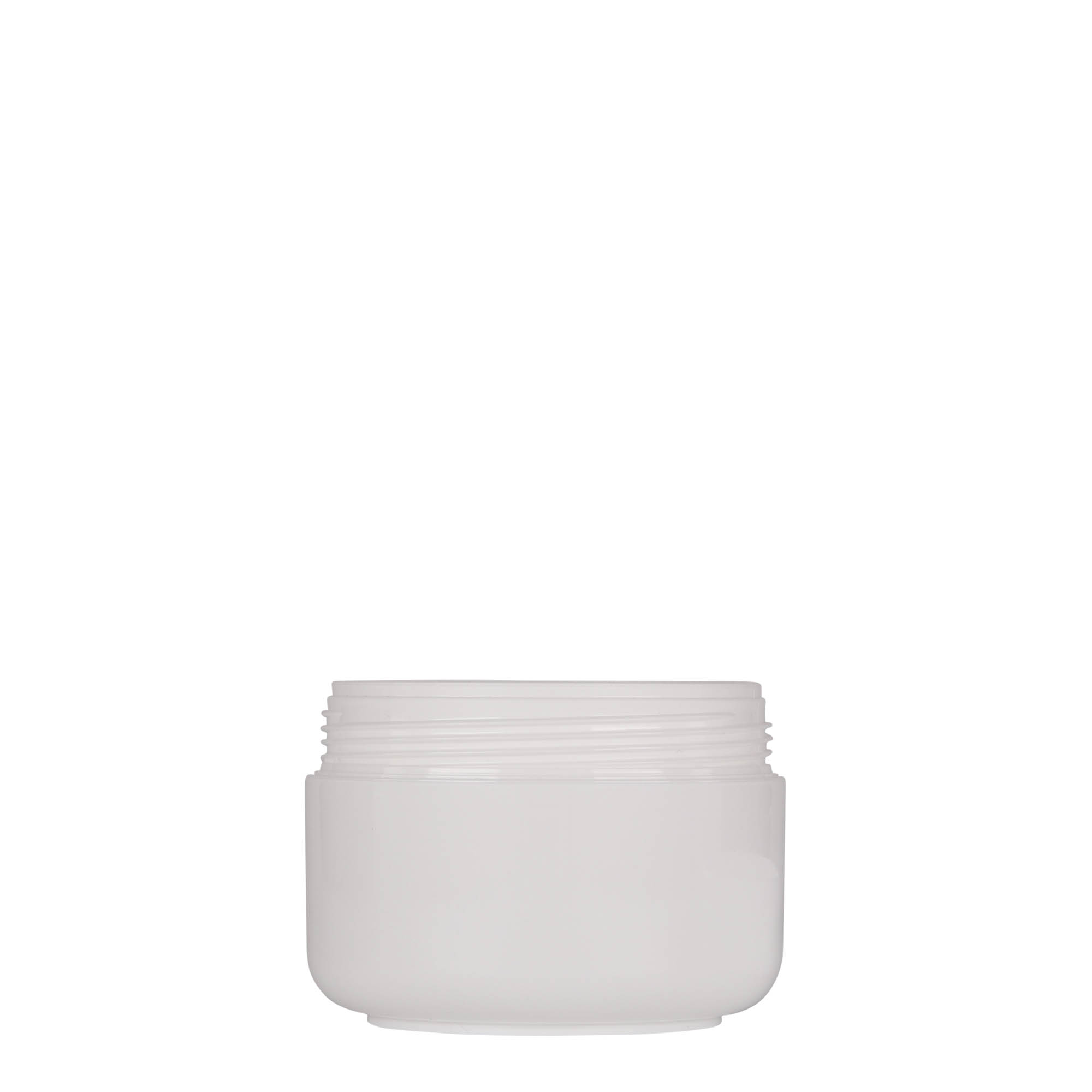 150 ml plastic jar 'Bianca', PP, white, opening: screw cap 150 ml plastic jar 'Bianca', PP, white, opening: screw cap