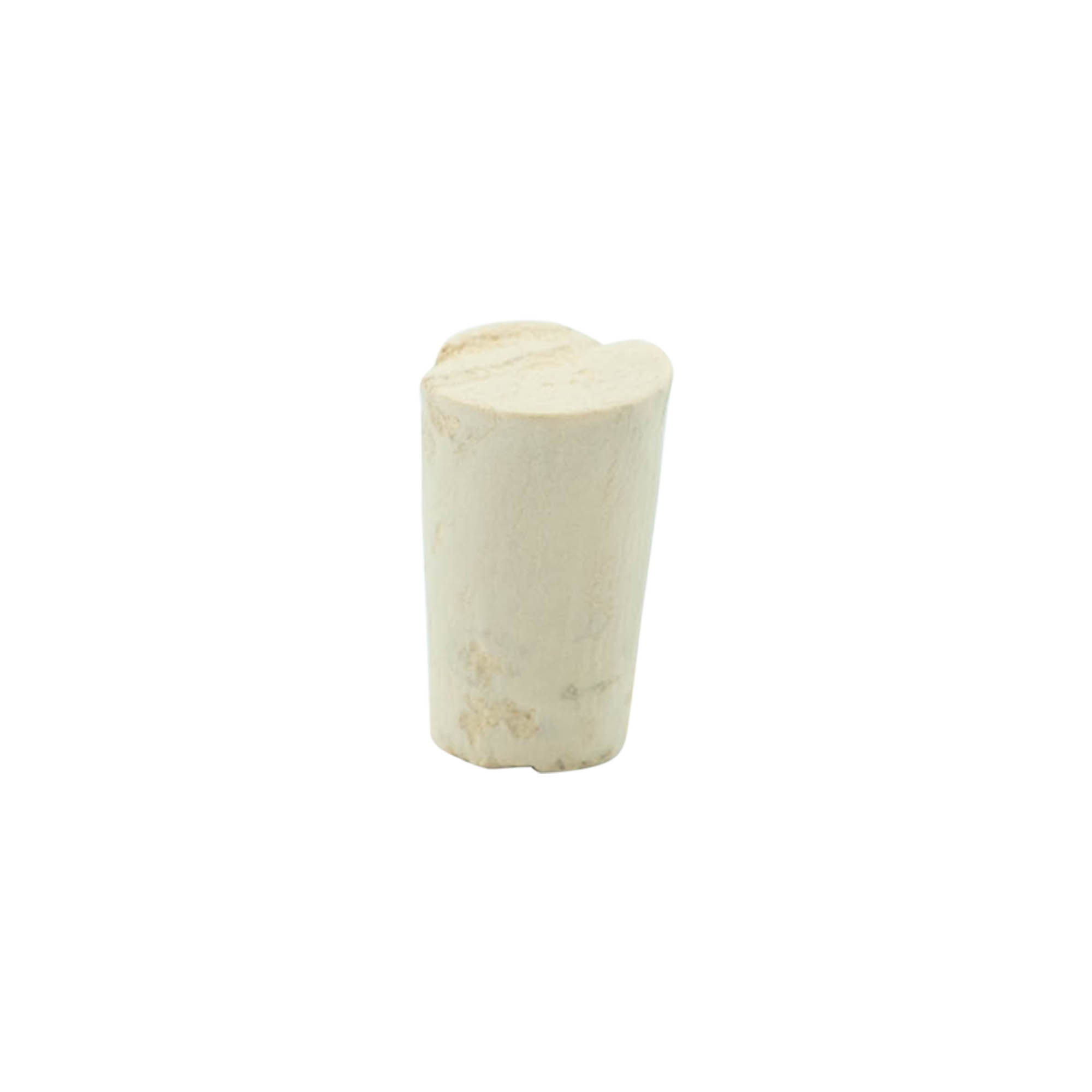 Tapered stopper 11-14 x 22, natural cork, bleached, for opening: cork
