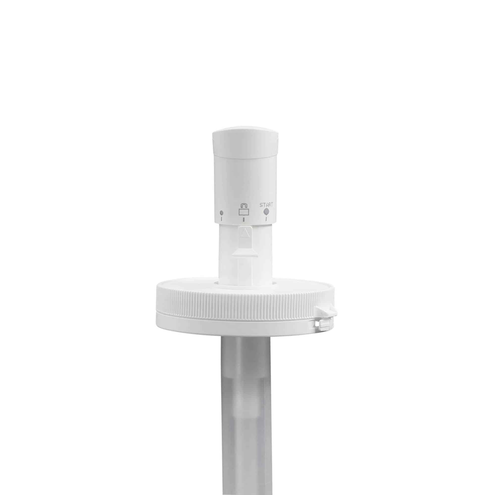 Dispenser pump for 655 ml ‘Securibox’, PE plastic, white, for opening: screw cap