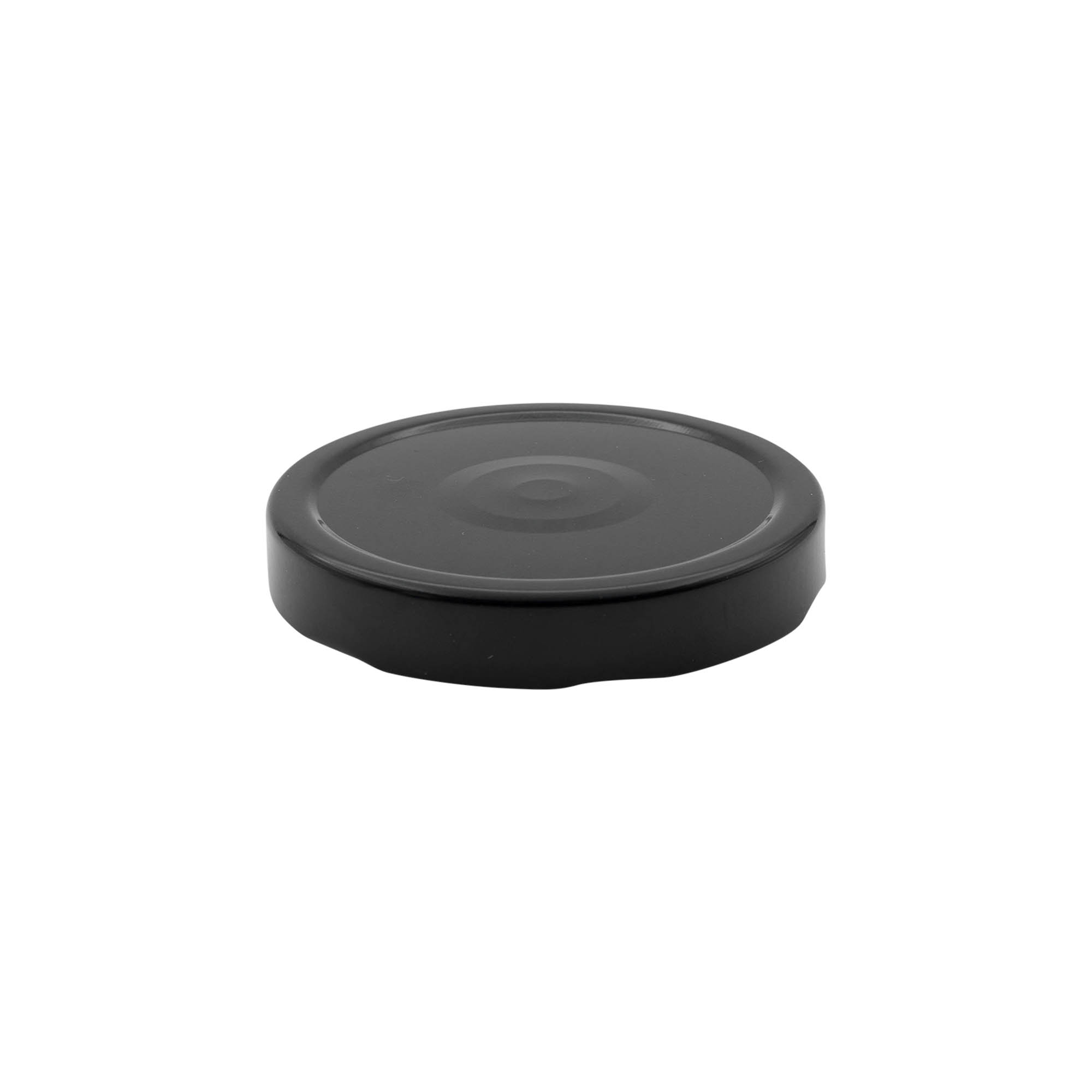 Deep twist-off cap, tinplate, black, for opening: Deep-TO 82 Deep twist-off cap, tinplate, black, for opening: Deep-TO 82