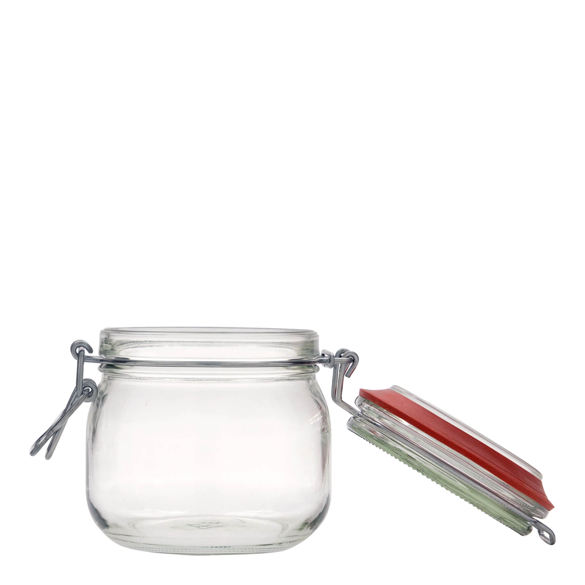 634 ml bulbous wire bail jar, opening: wire bail closure