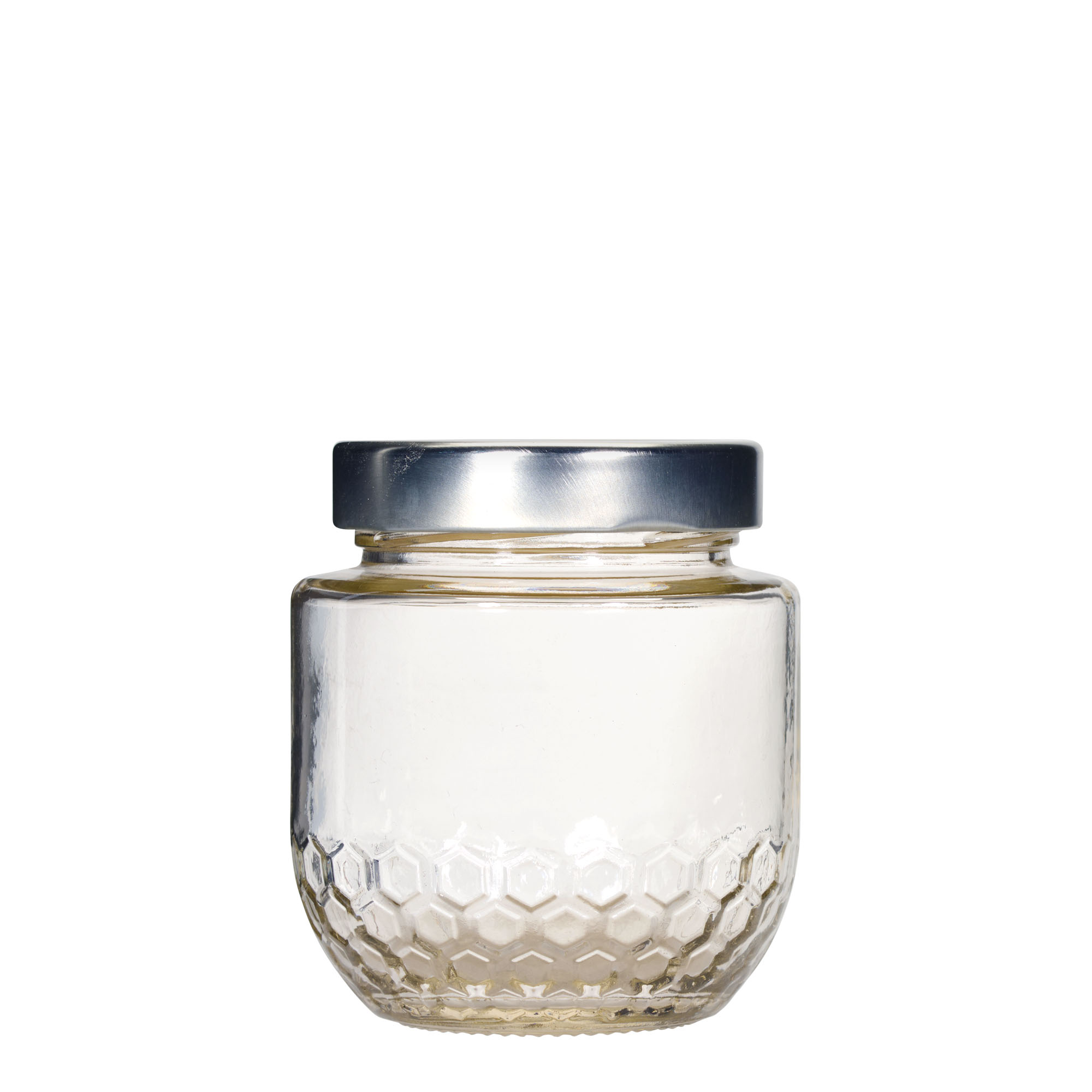 390 ml honey jar 'Maya', closure: deep twist off (DTO 70) 390 ml honey jar 'Maya', closure: deep twist off (DTO 70)