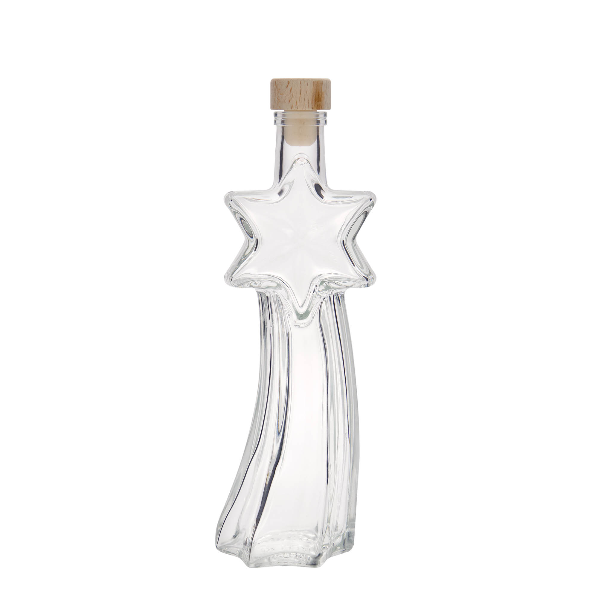 200 ml glass bottle 'Shooting Star', opening: cork 200 ml glass bottle 'Shooting Star', opening: cork