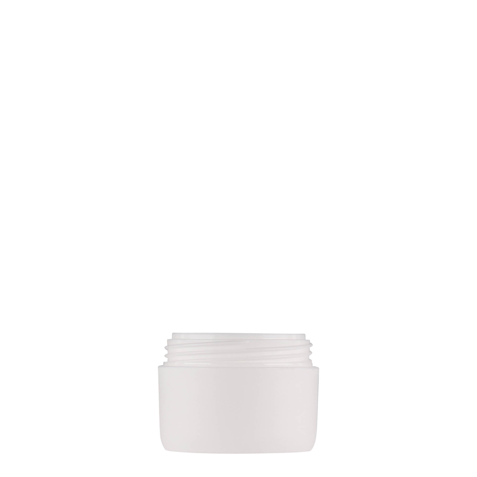 10 ml plastic jar 'Antonella', PP, white, opening: screw cap