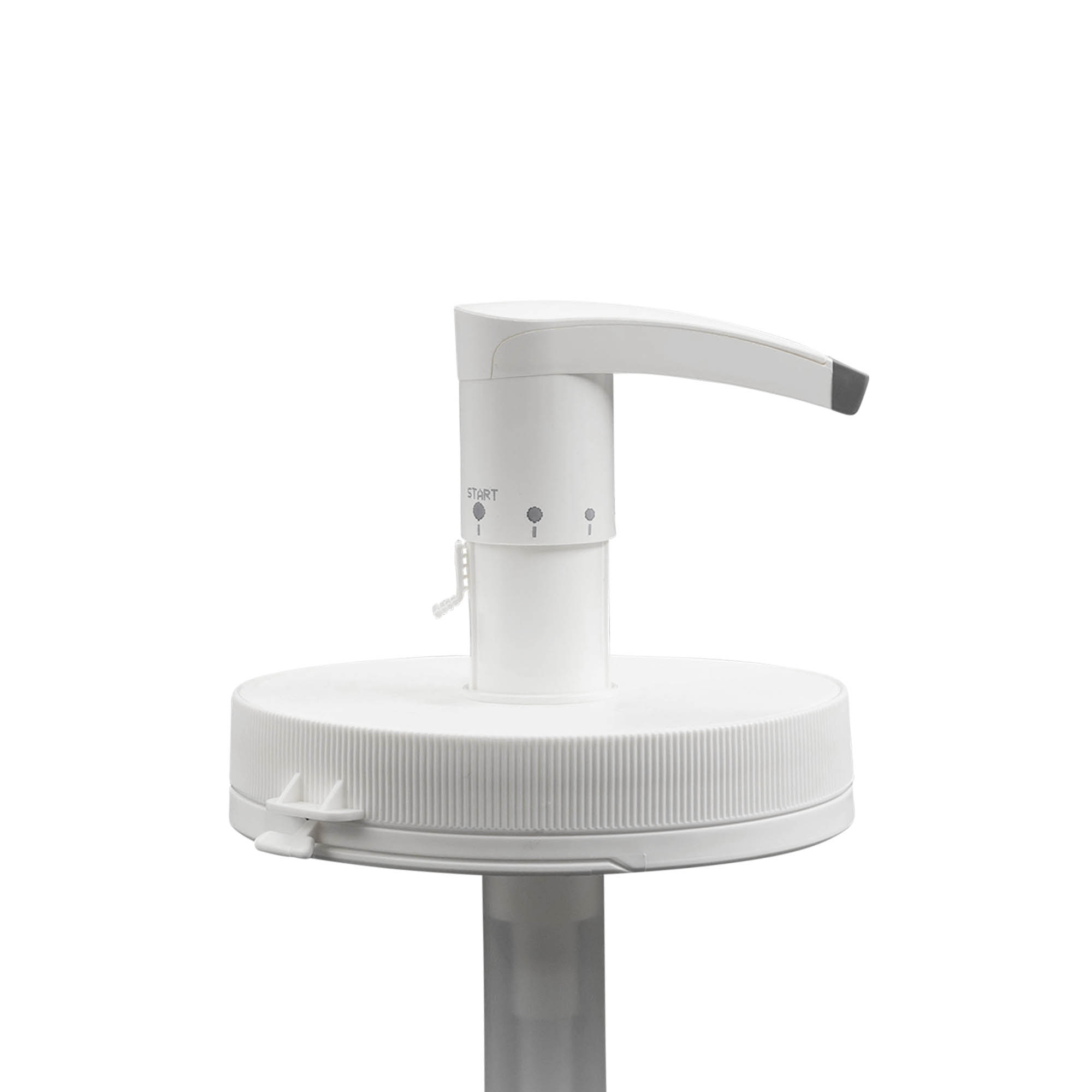 Dispenser pump for 1,240 ml 'Securibox', PE plastic, white, for opening: screw cap Dispenser pump for 1,240 ml 'Securibox', PE plastic, white, for opening: screw cap