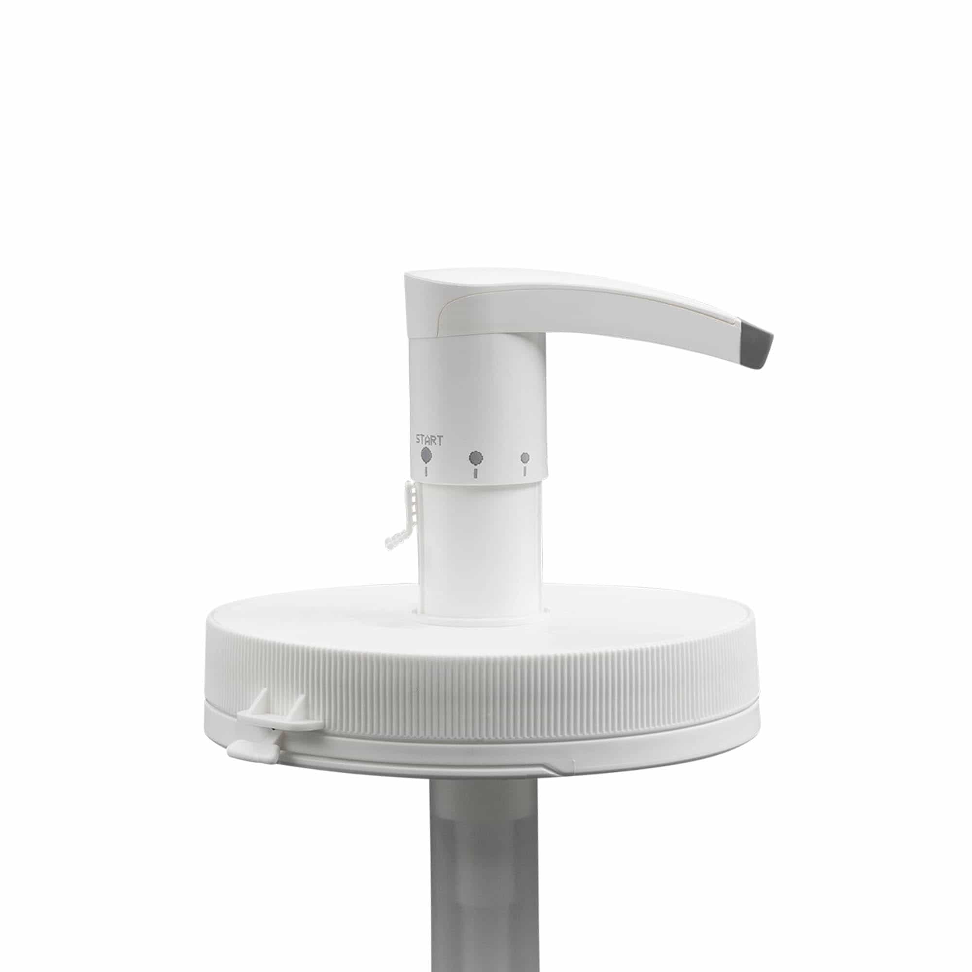 Dispenser pump for 1,240 ml ‘Securibox’, PE plastic, white, for opening: screw cap
