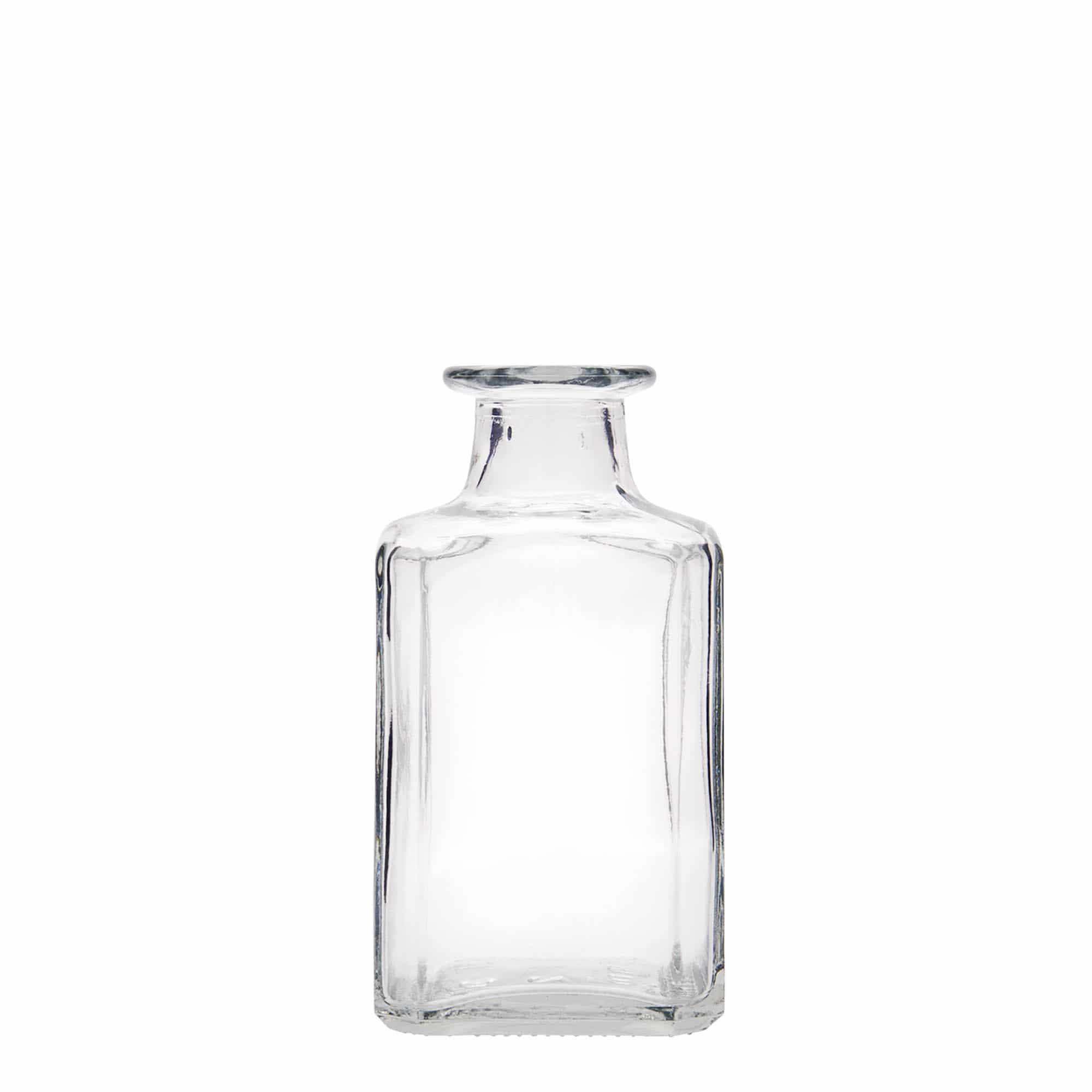 250 ml glass bottle ‘Torben’, square, opening: cork