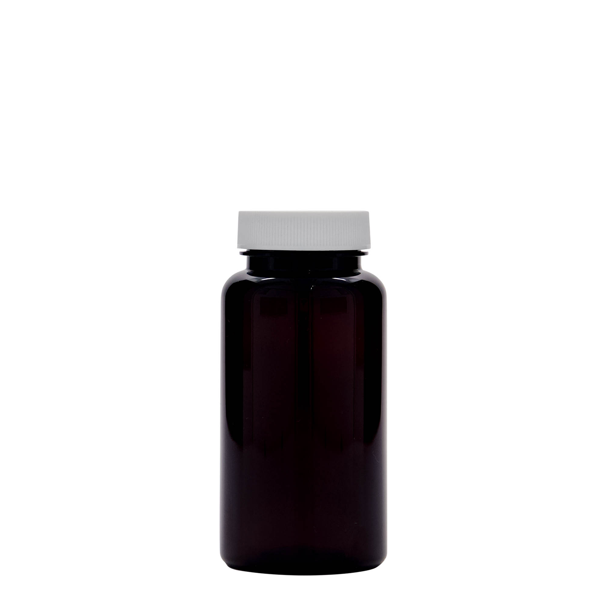 150 ml PET container, plastic, brown, opening: 38/400 150 ml PET container, plastic, brown, opening: 38/400