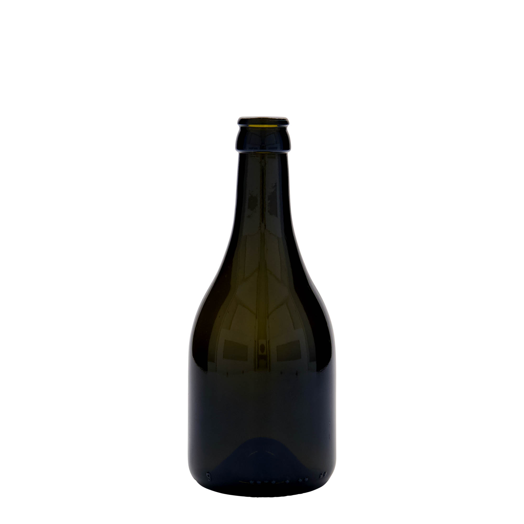 330 ml beer bottle 'Horta', glass, antique green, opening: crown cap