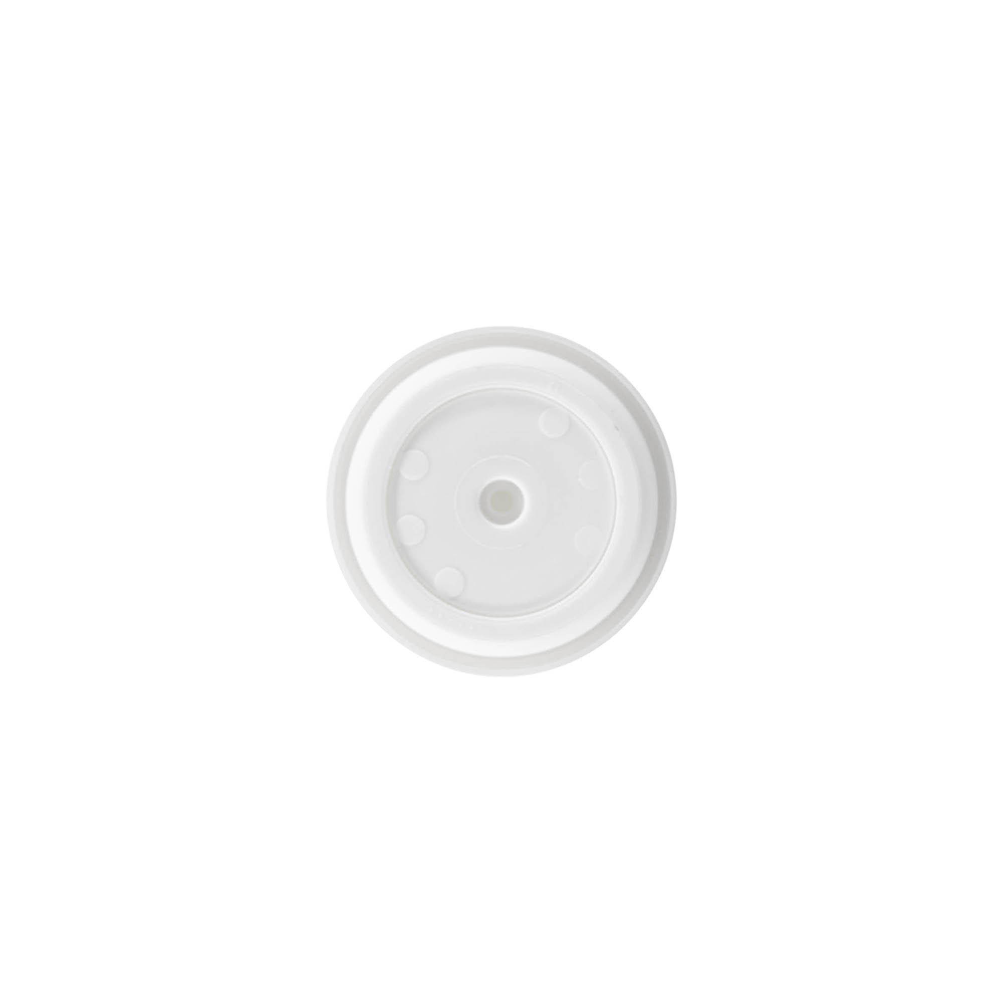 Airless dispenser pump head 'Micro', white PP plastic