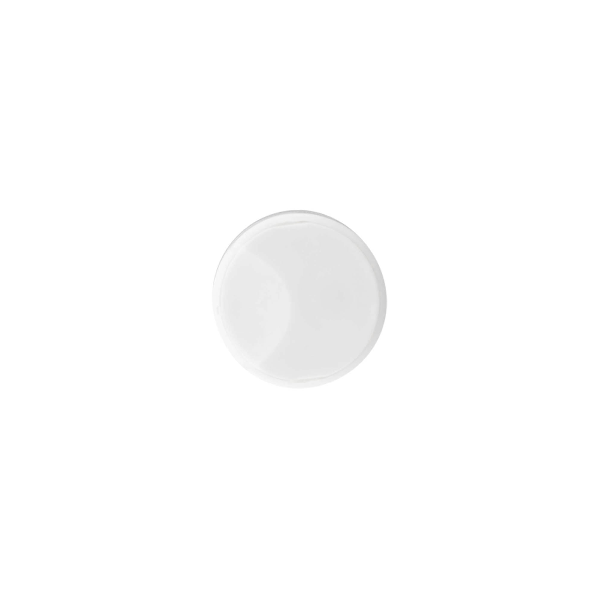 Screw cap with disc top, PP plastic, white, for opening: 24/410 Screw cap with disc top, PP plastic, white, for opening: 24/410