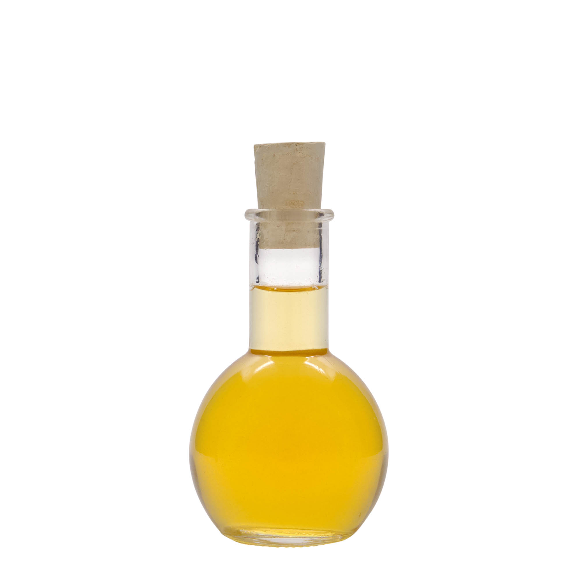 100 ml glass bottle 'Tulipano', opening: cork