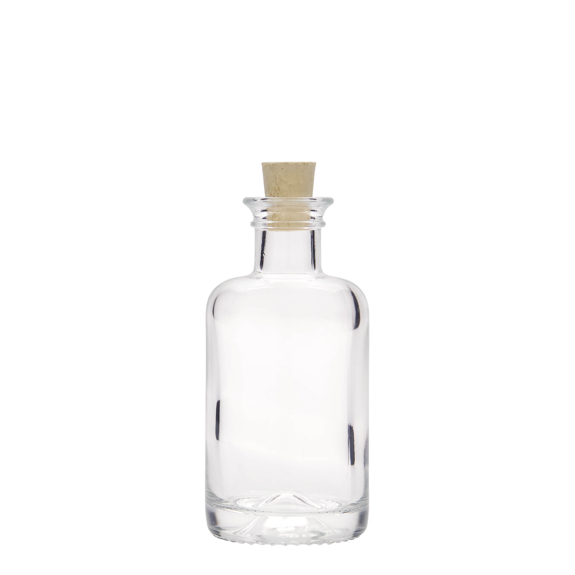 100 ml glass bottle apothecary, opening: cork