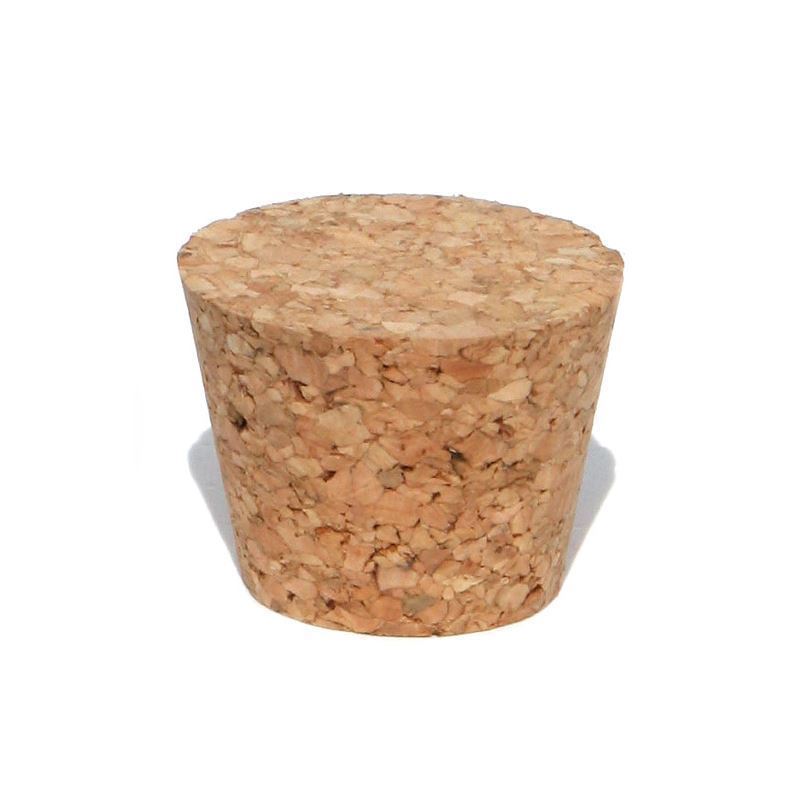 Pointed cork 48–57 x 27, pressed cork, beige, for opening: cork