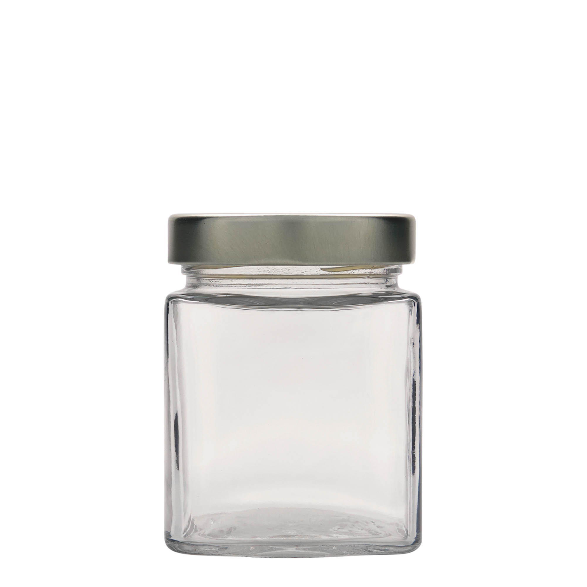 314 ml square glass 'Ikarus', opening: Deep-Twist-Off (DTO 70)