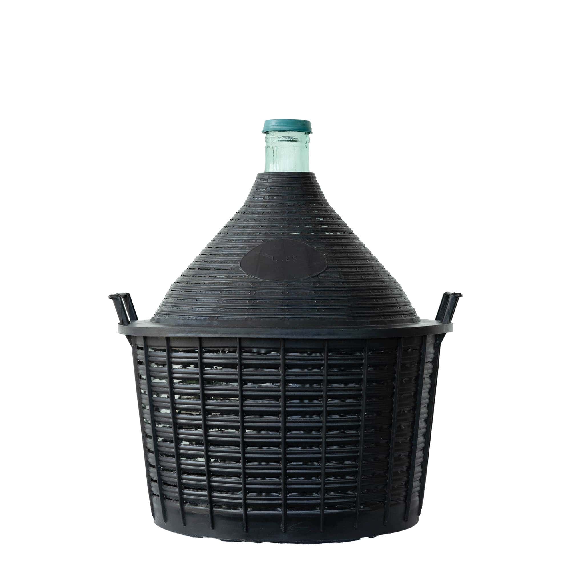 25 l balloon bottle narrow neck, glass, opening: slip lid