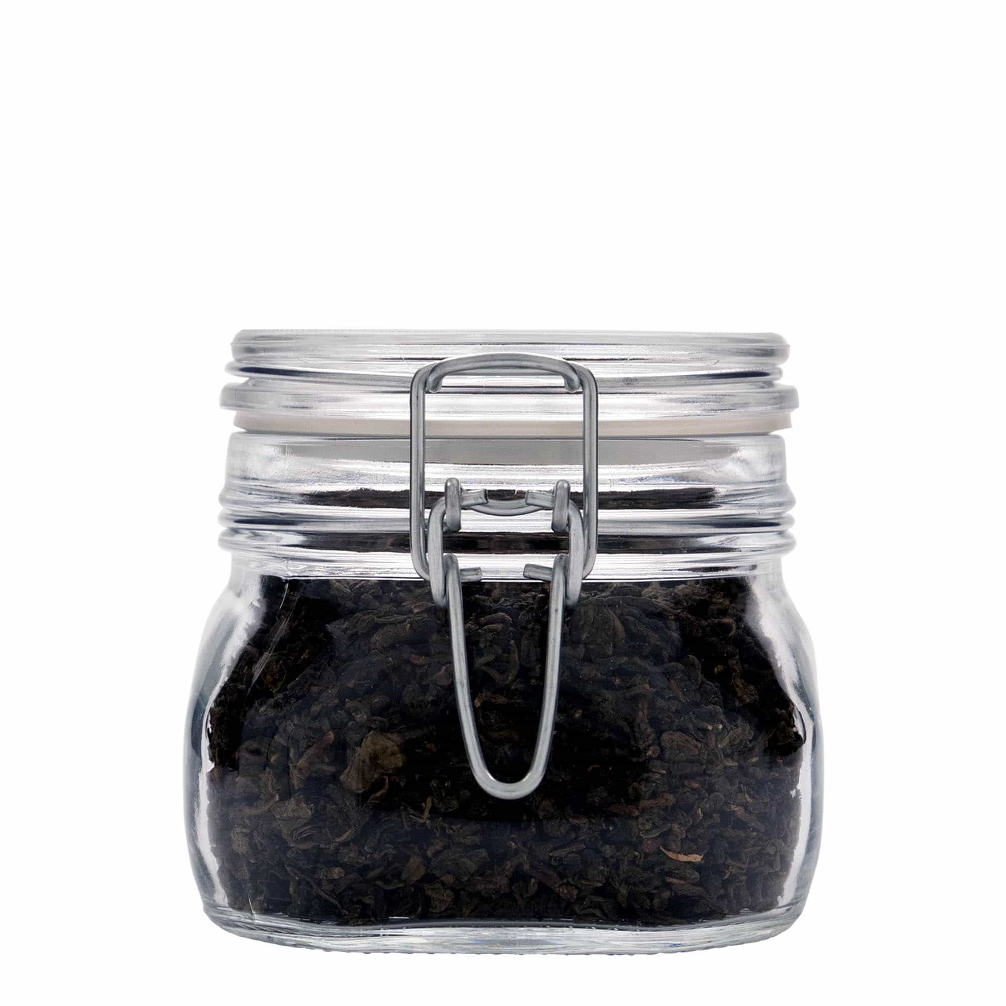 500 ml wire bail jar ‘Fido’, square, opening: wire bail closure