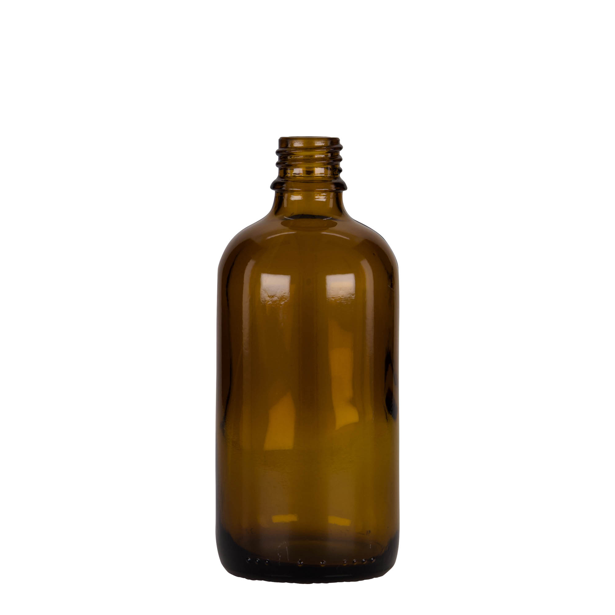 100 ml dropper bottle medicine, glass, brown-black, opening: DIN 18