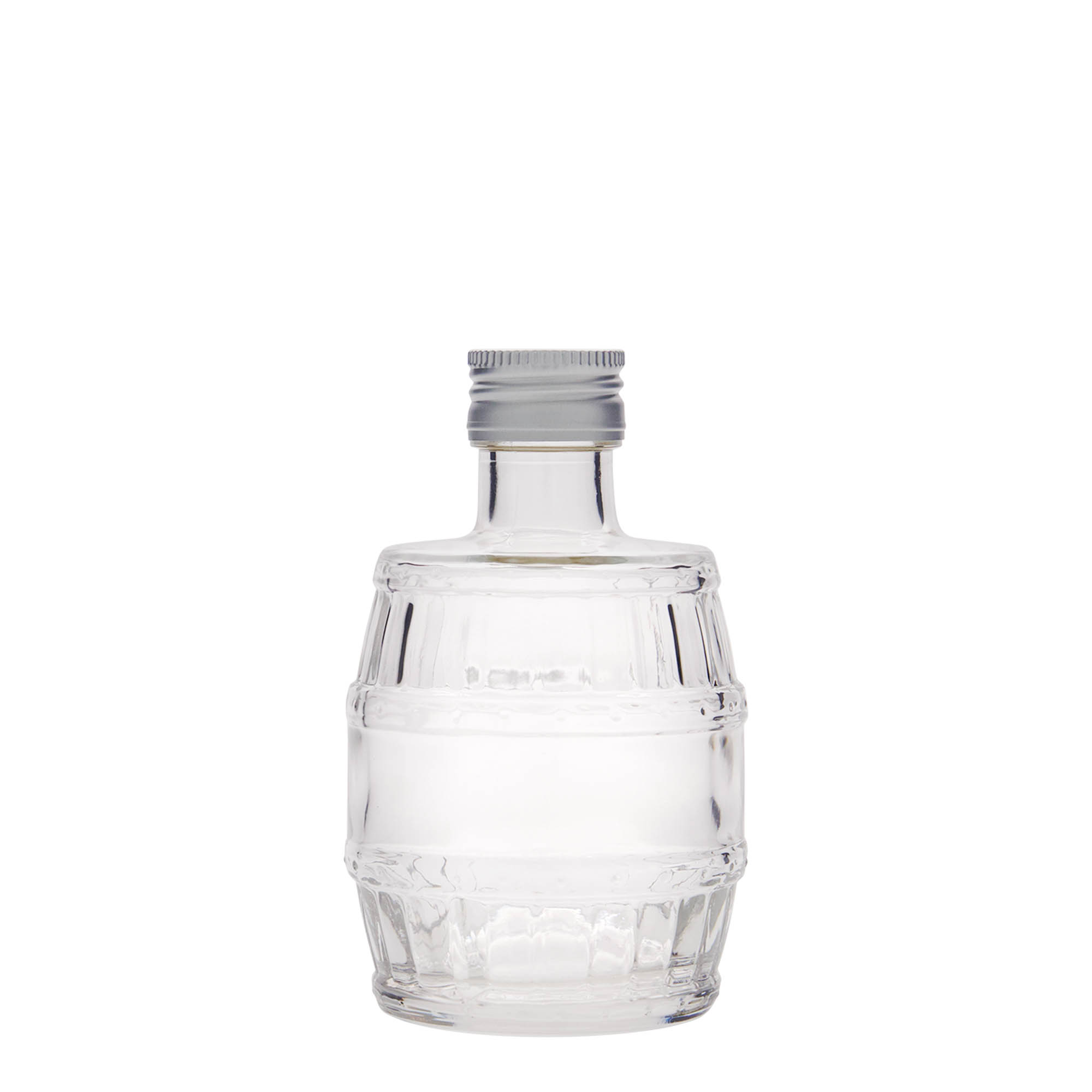 200 ml glass bottle ‘barrel’, opening: PP 28