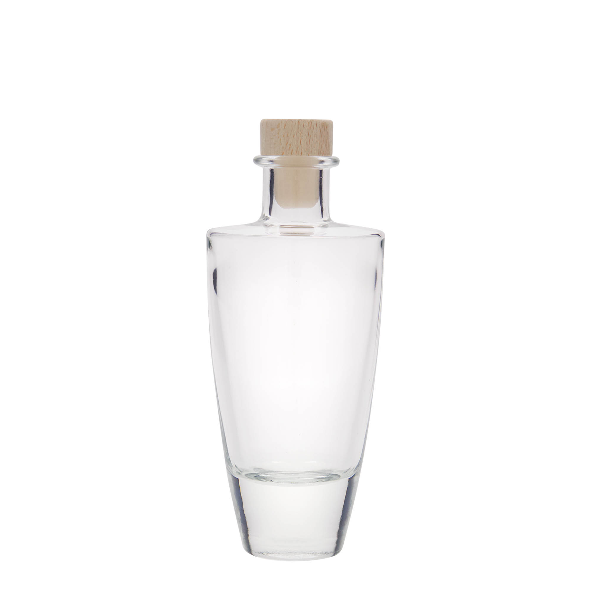200 ml glass bottle 'Vanessa', oval, opening: cork