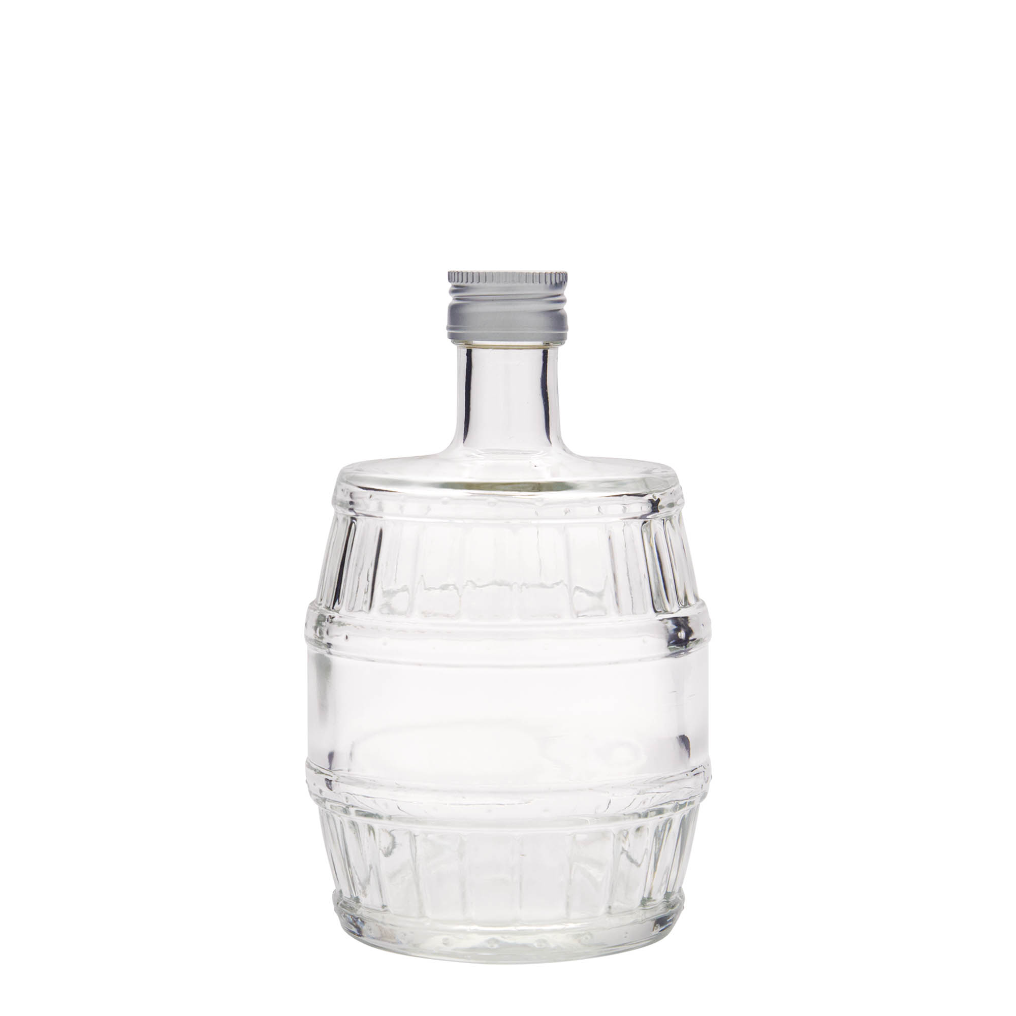 500 ml glass bottle ‘barrel’, opening: PP 28