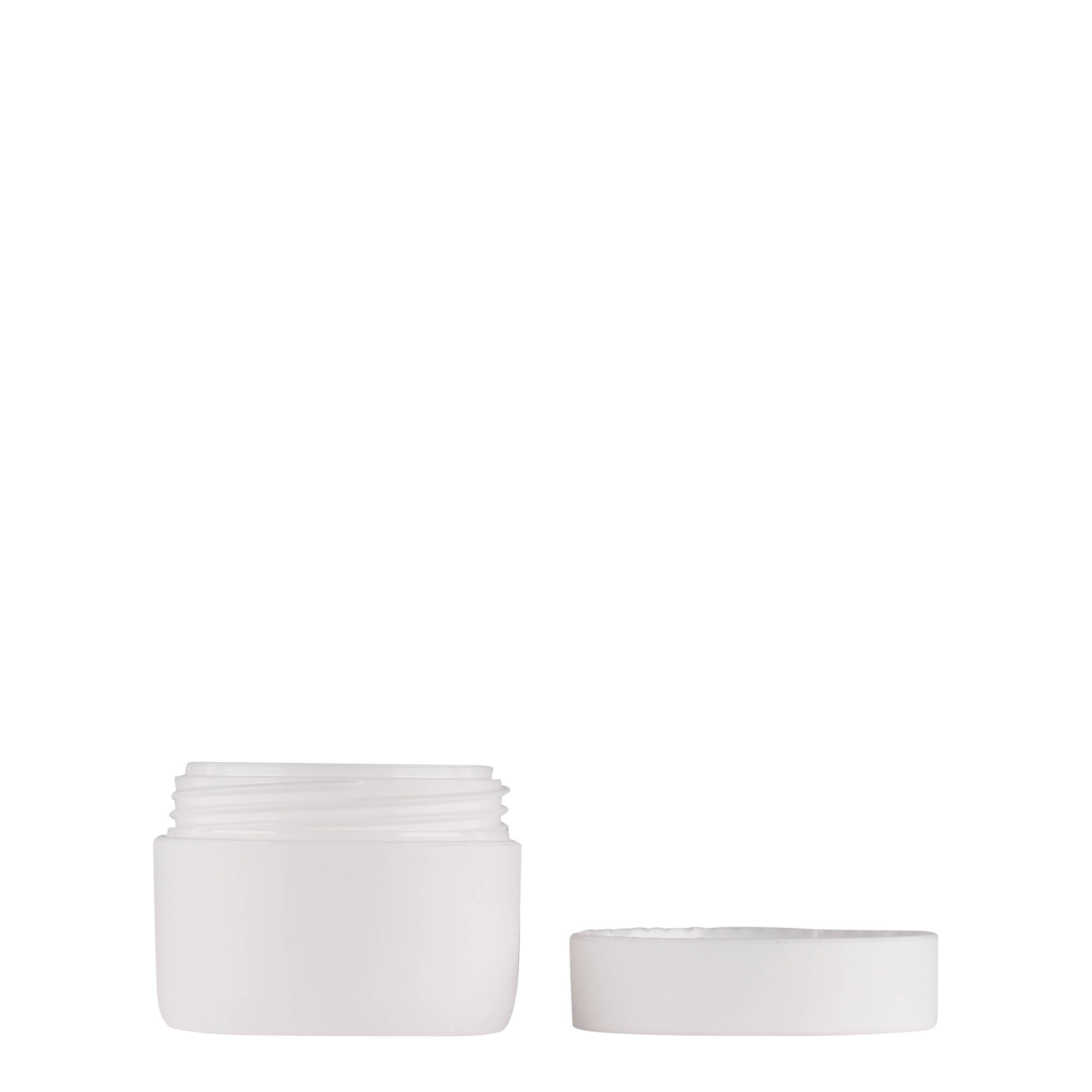 10 ml plastic jar 'Antonella', PP, white, opening: screw cap 10 ml plastic jar 'Antonella', PP, white, opening: screw cap